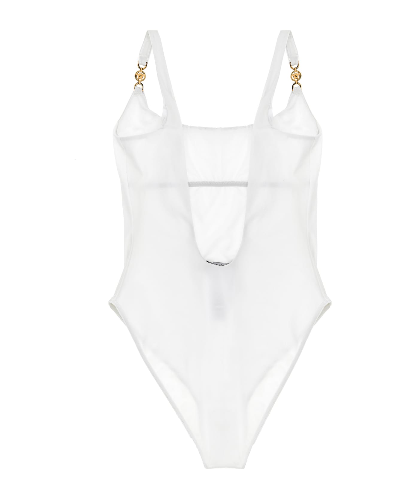 Versace 'greca' One-piece Swimsuit - White