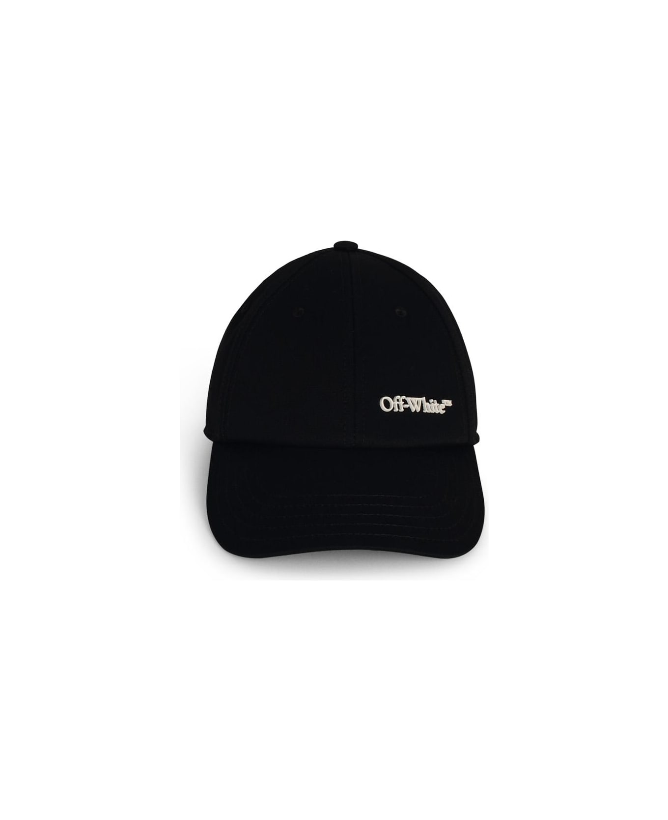 Off-White Black Cotton Cap - Black 帽子