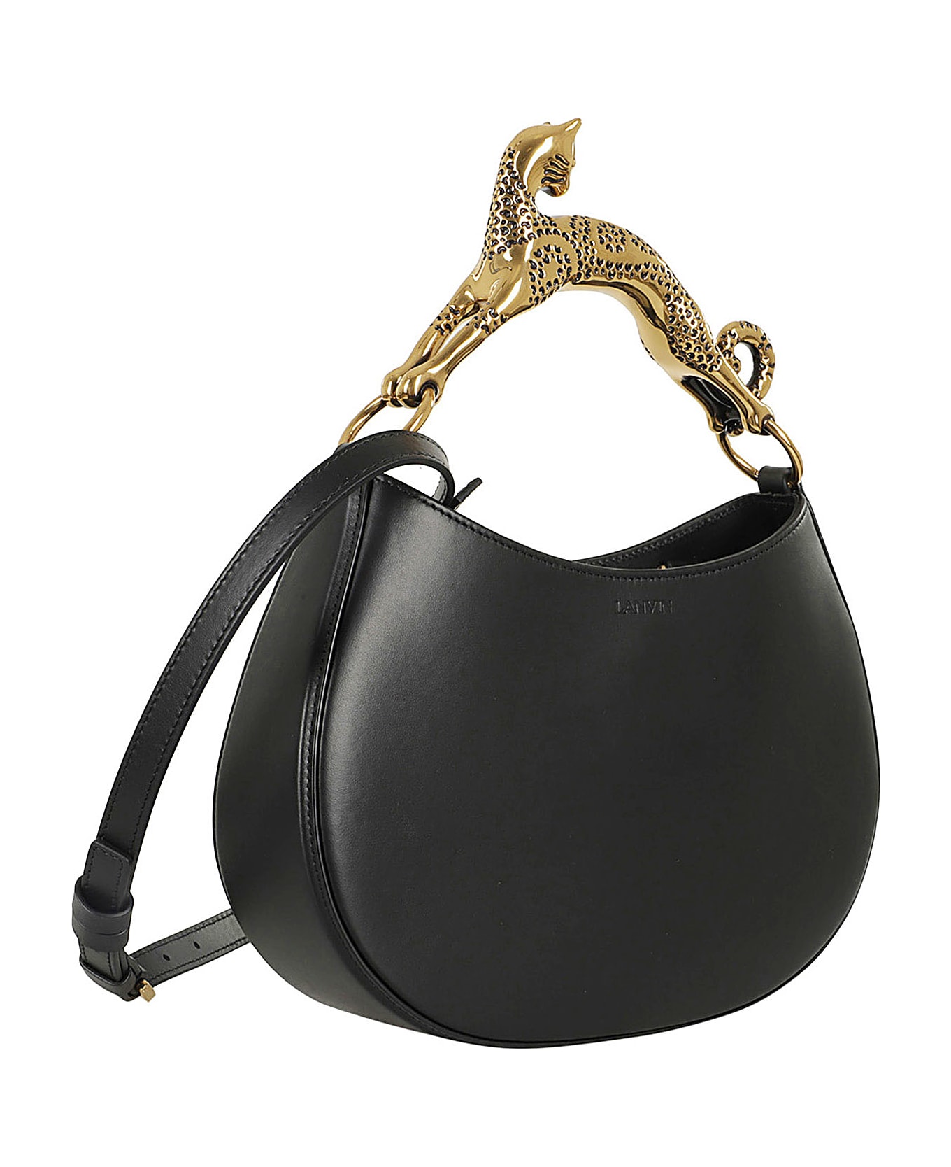 Lanvin Hobo Bag With Cat Handle - Black