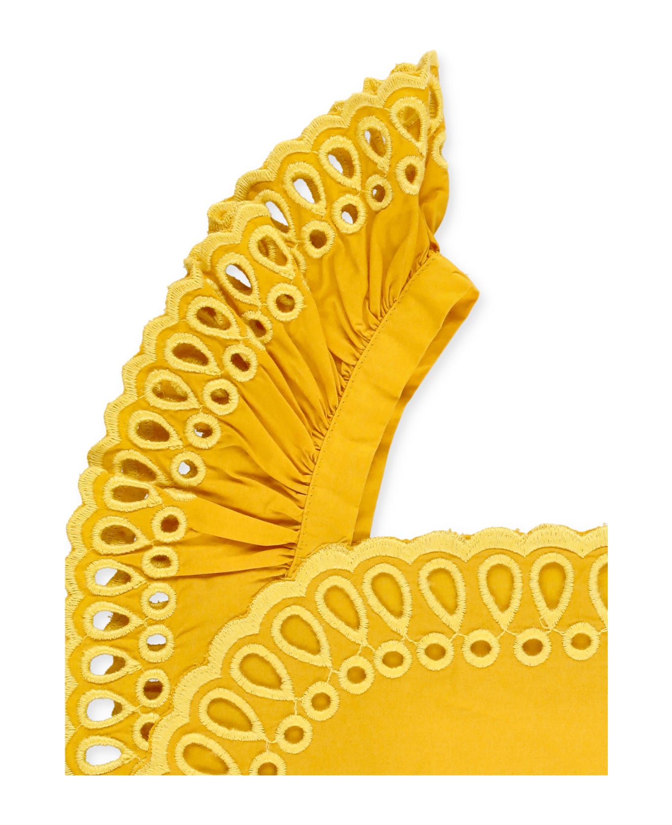 Stella McCartney Top With Sangallo Lace - Yellow