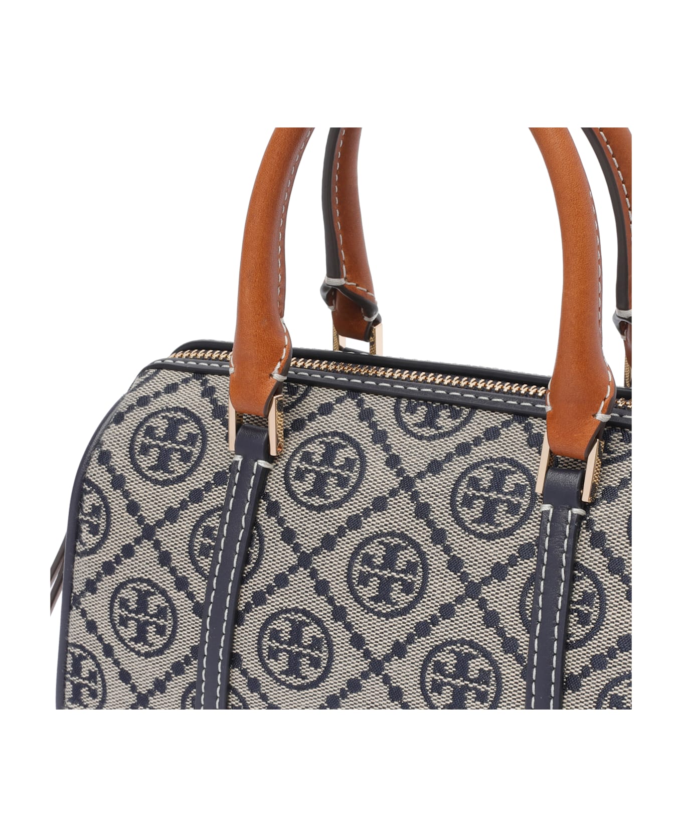 Tory Burch Mini T Monogram Barrel Bag - Blue