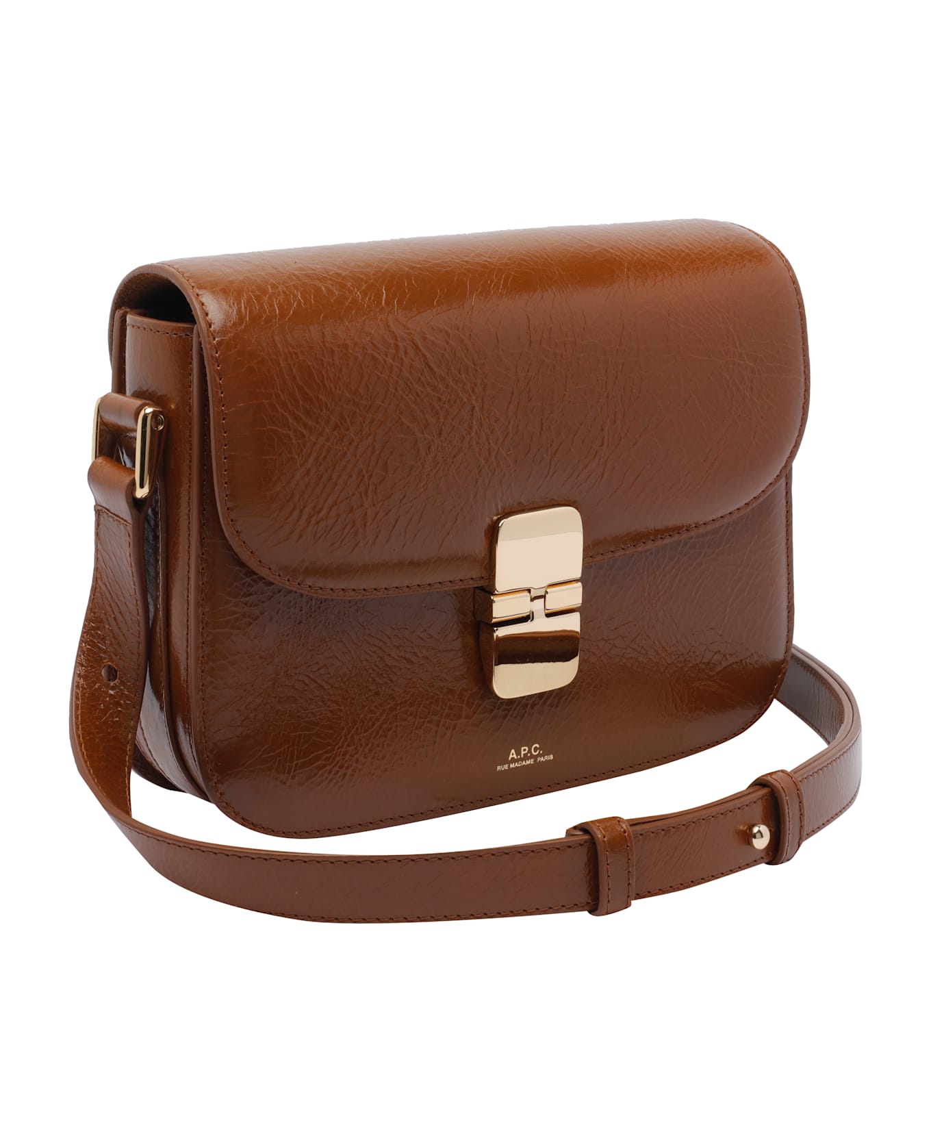 A.P.C. Small Crossbody Bag - Brown