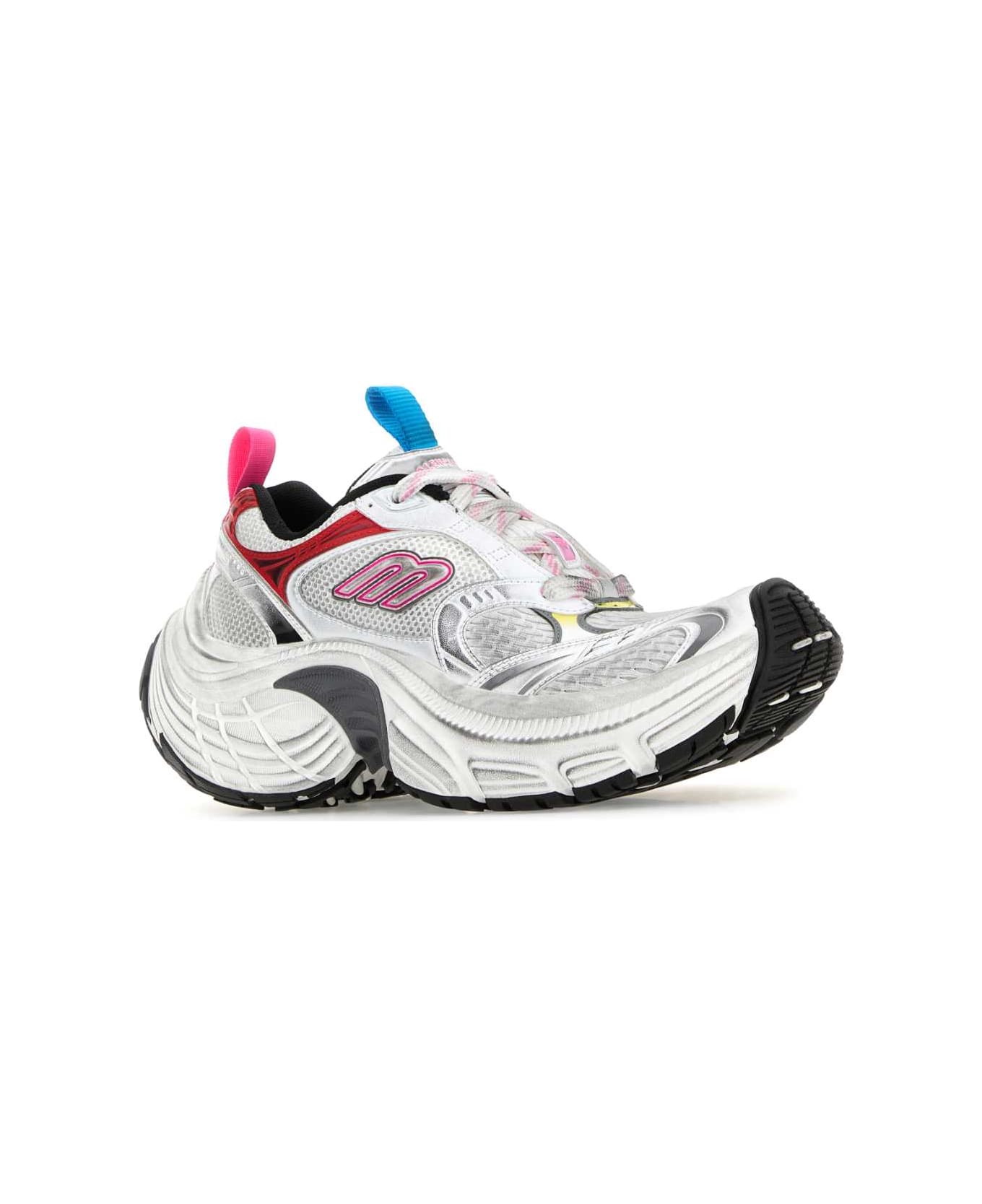 Balenciaga Multicolor Mesh And Rubber 6xl Sneakers - WHT /PINK/MULTIC/BLK