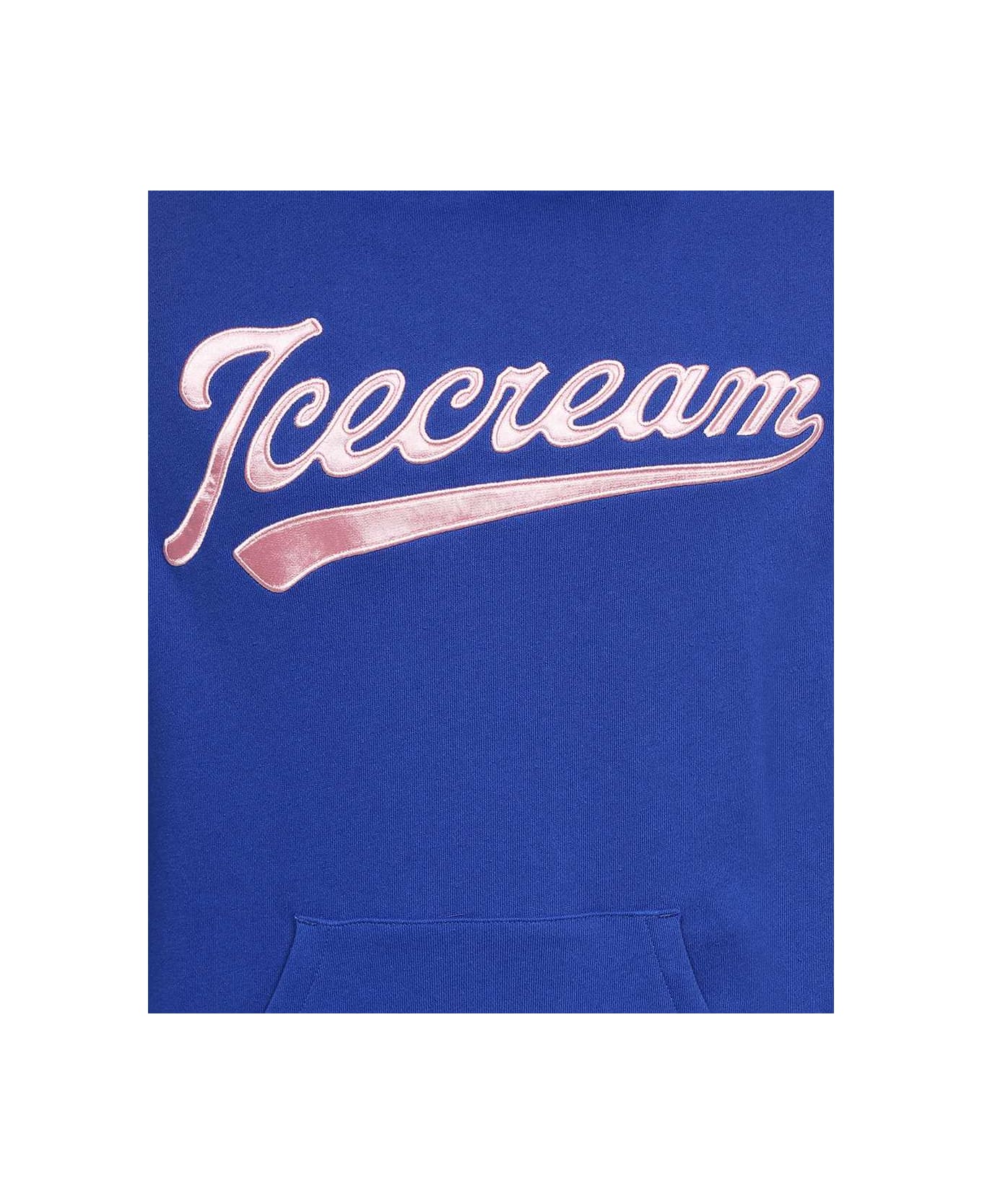 Icecream Cotton Hoodie - blue