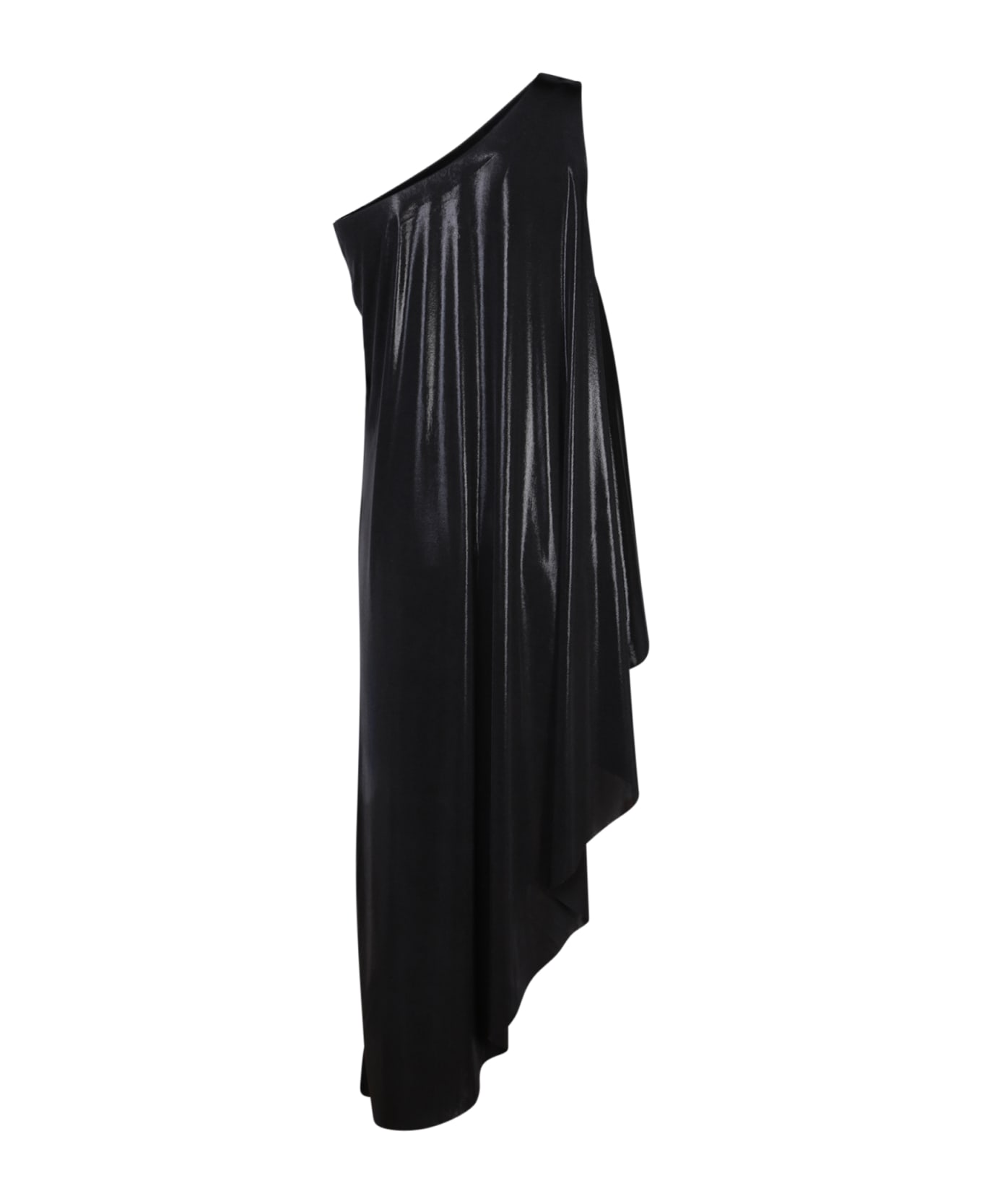 Norma Kamali Diagonal Black Tunic - Black ワンピース＆ドレス
