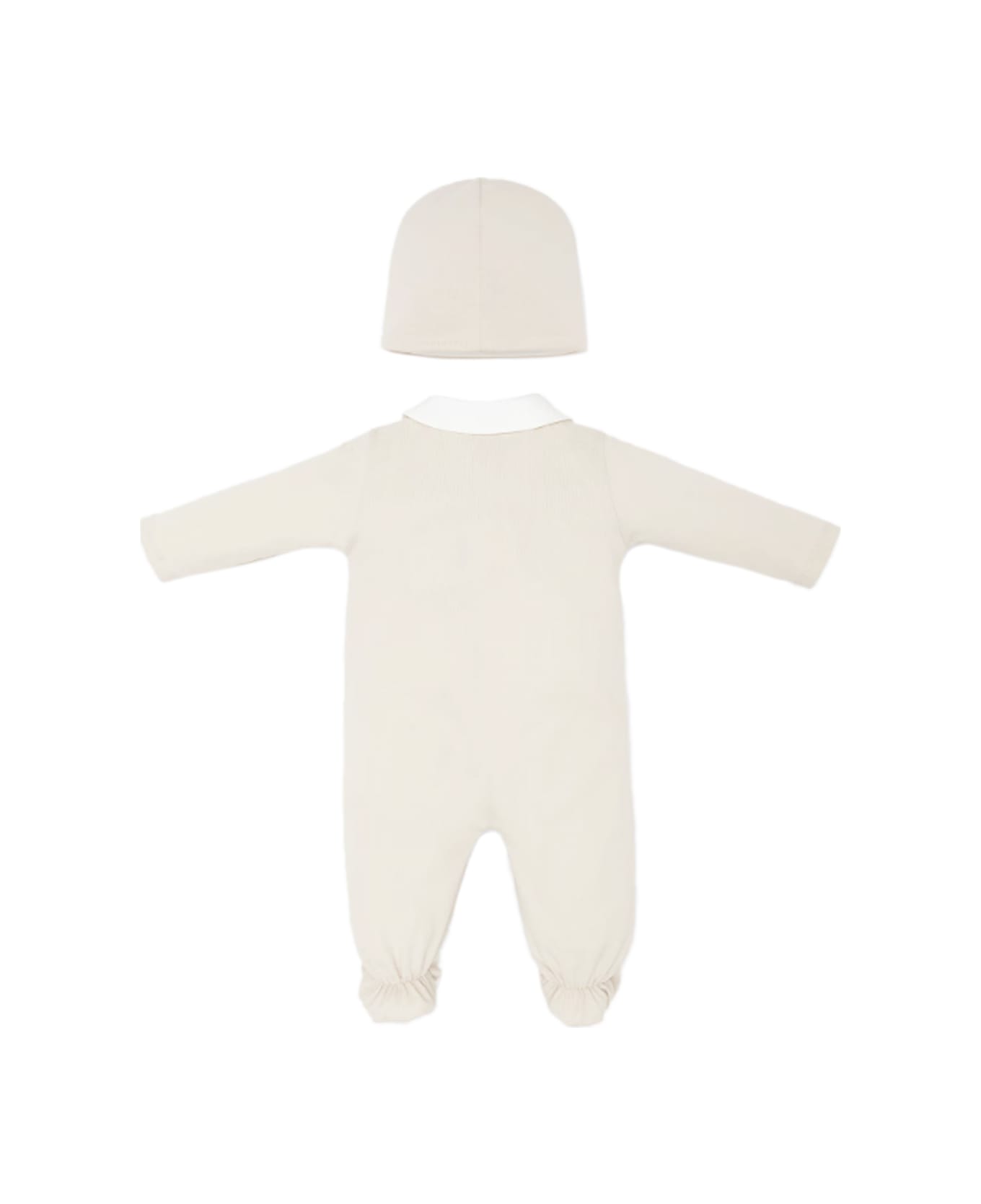 Fendi Onesie And Hat - Beige