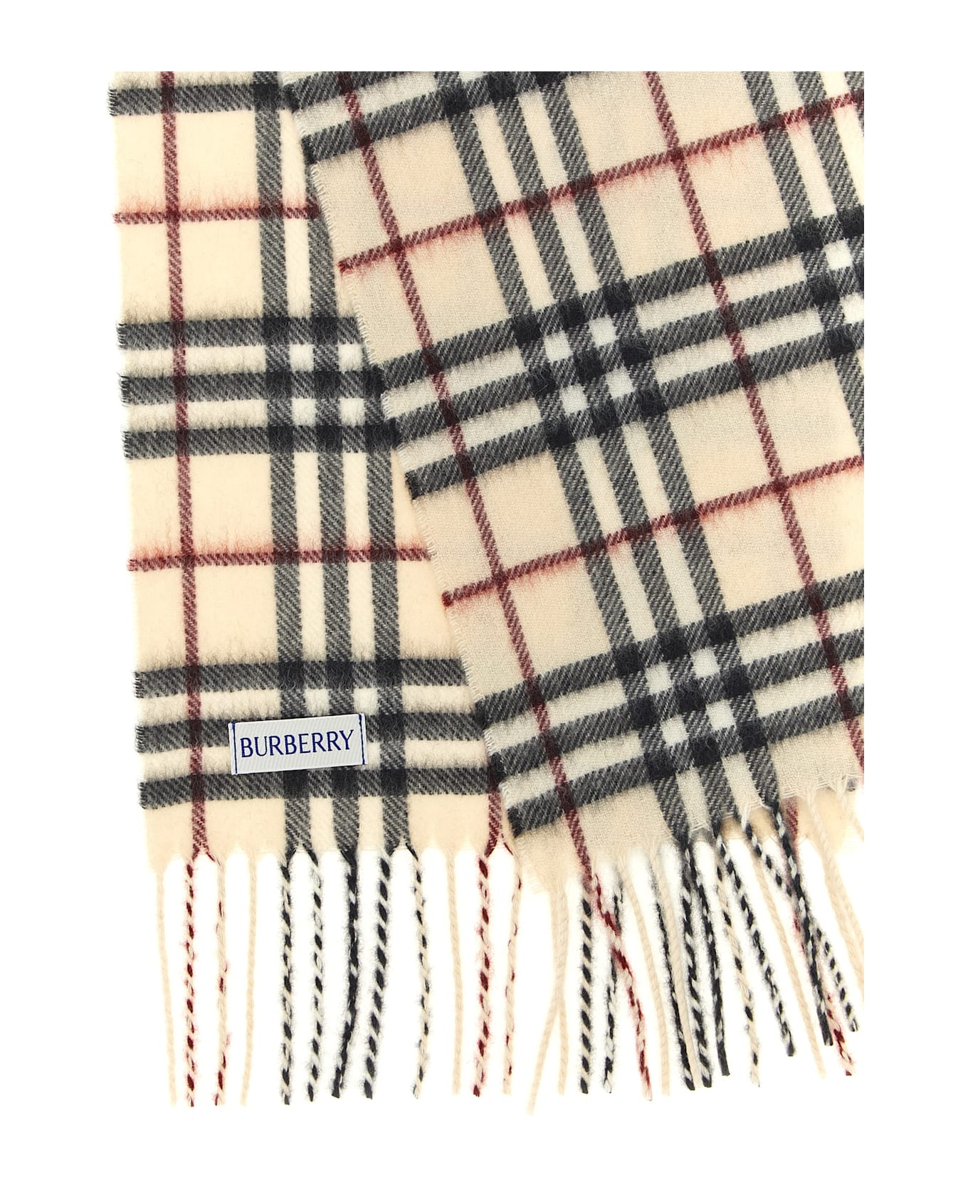 Burberry Check Scarf - Beige