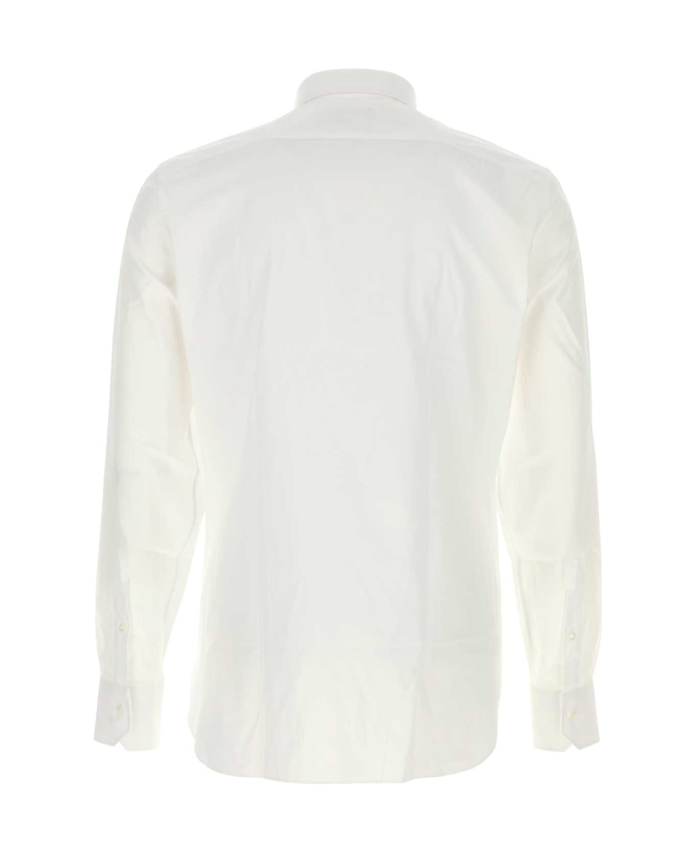 Zegna White Piquet Shirt - G