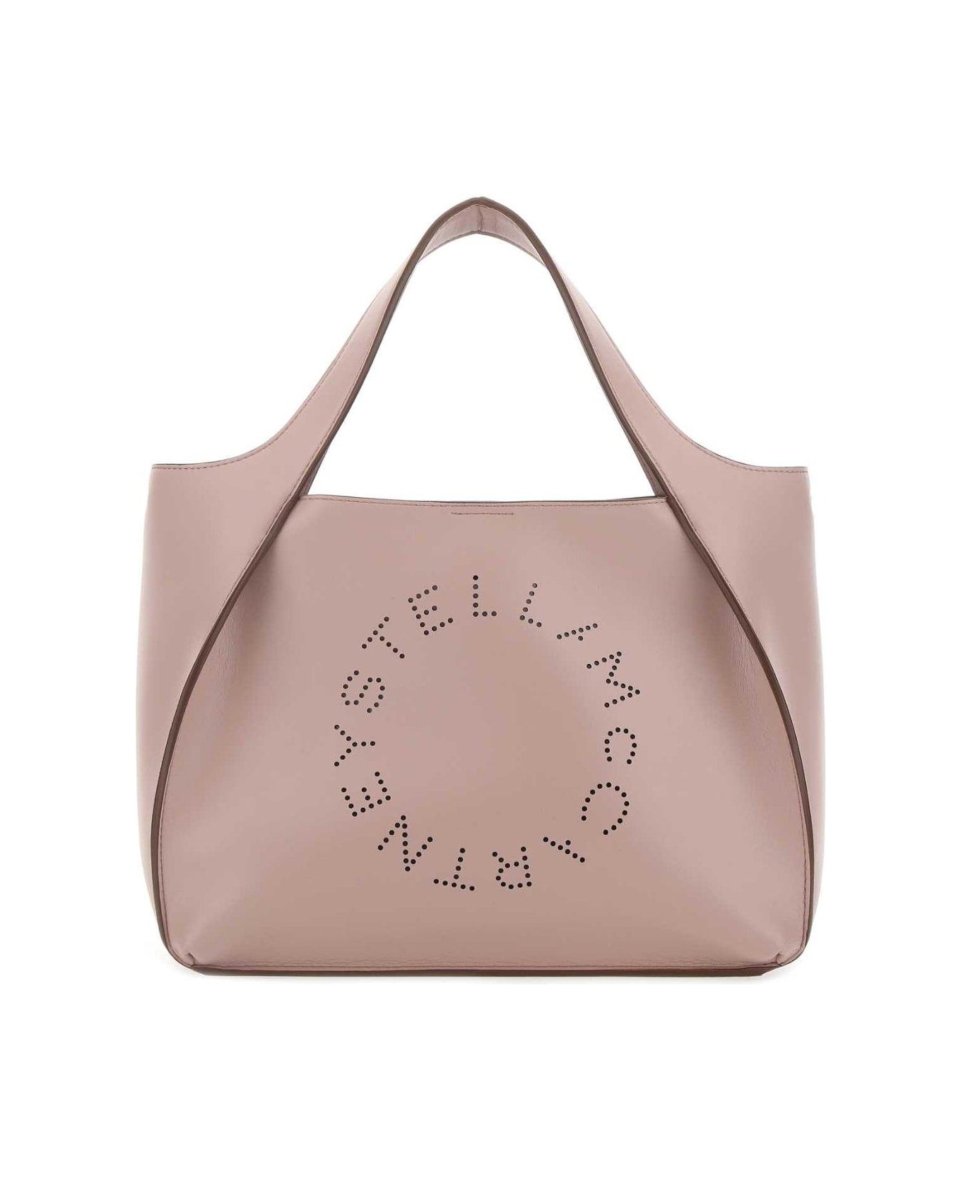 Stella McCartney Logo Embossed Top Handle Bag - Shell トートバッグ