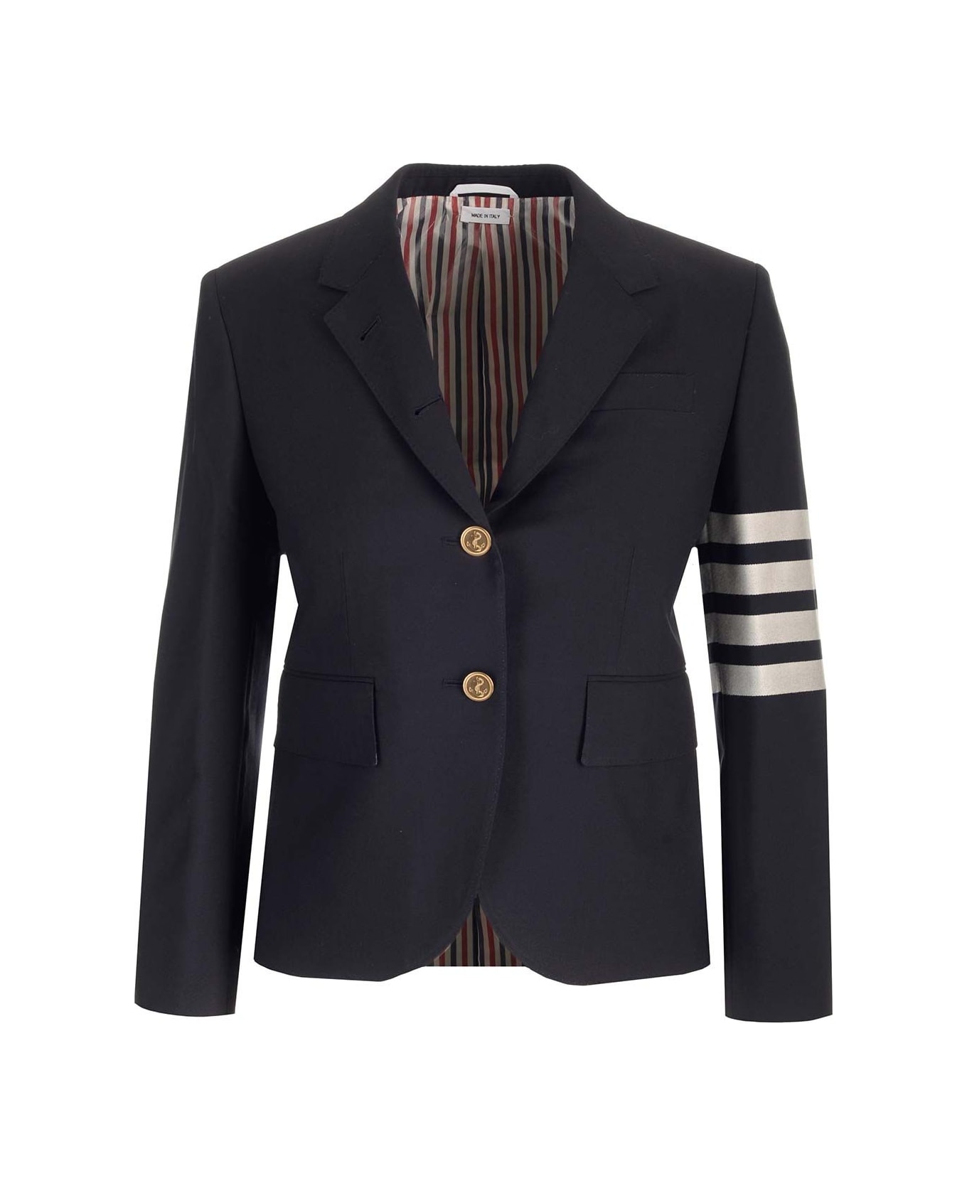 Thom Browne Blue Wool Jacket - Blue