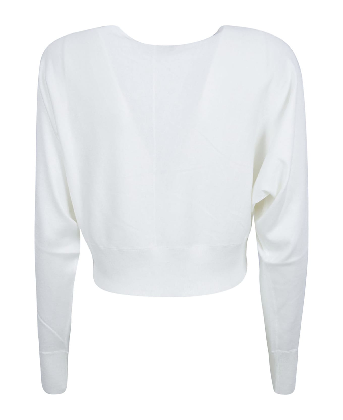 Fabiana Filippi Wrap V-neck Cardigan - White