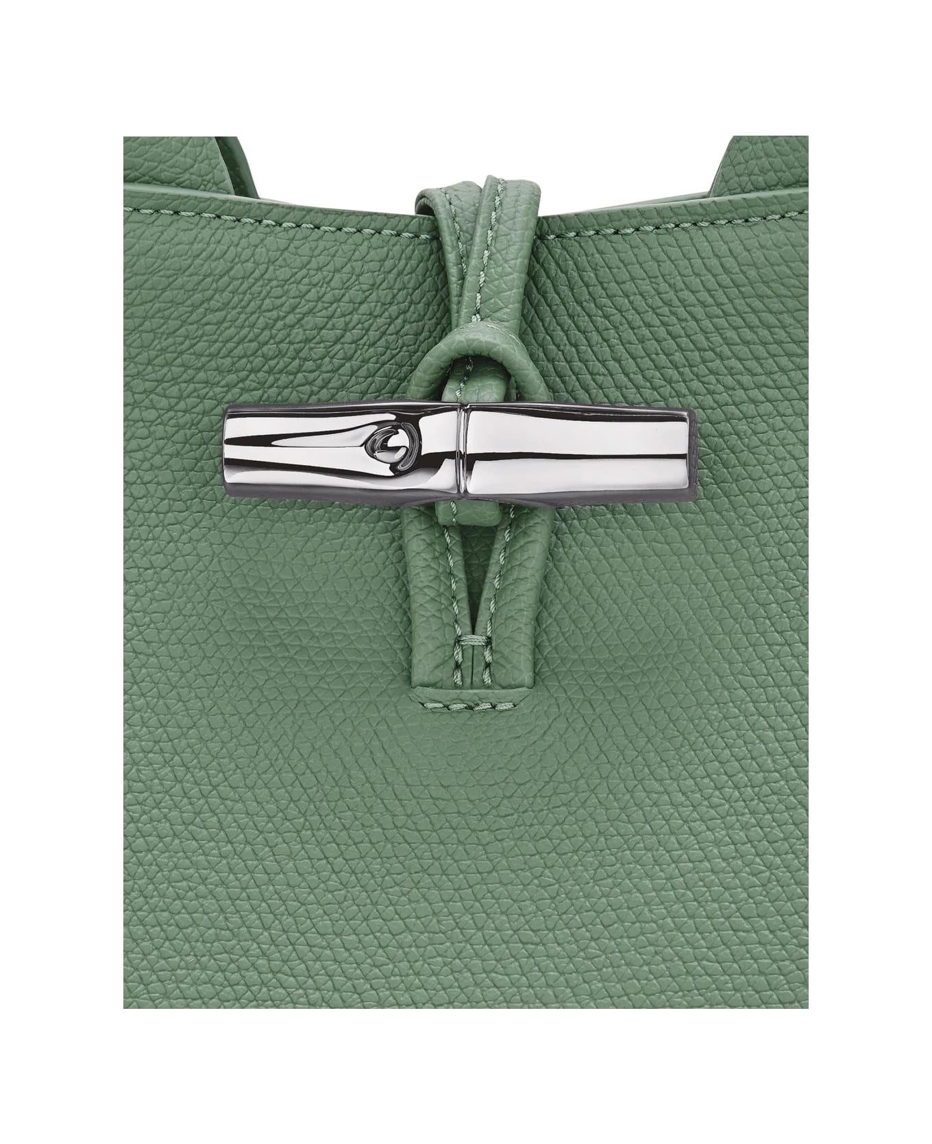 Longchamp 
le Roseau
 Green Small Handbag With Adjustable And Removable Shoulder Strap In Leather Woman - Green