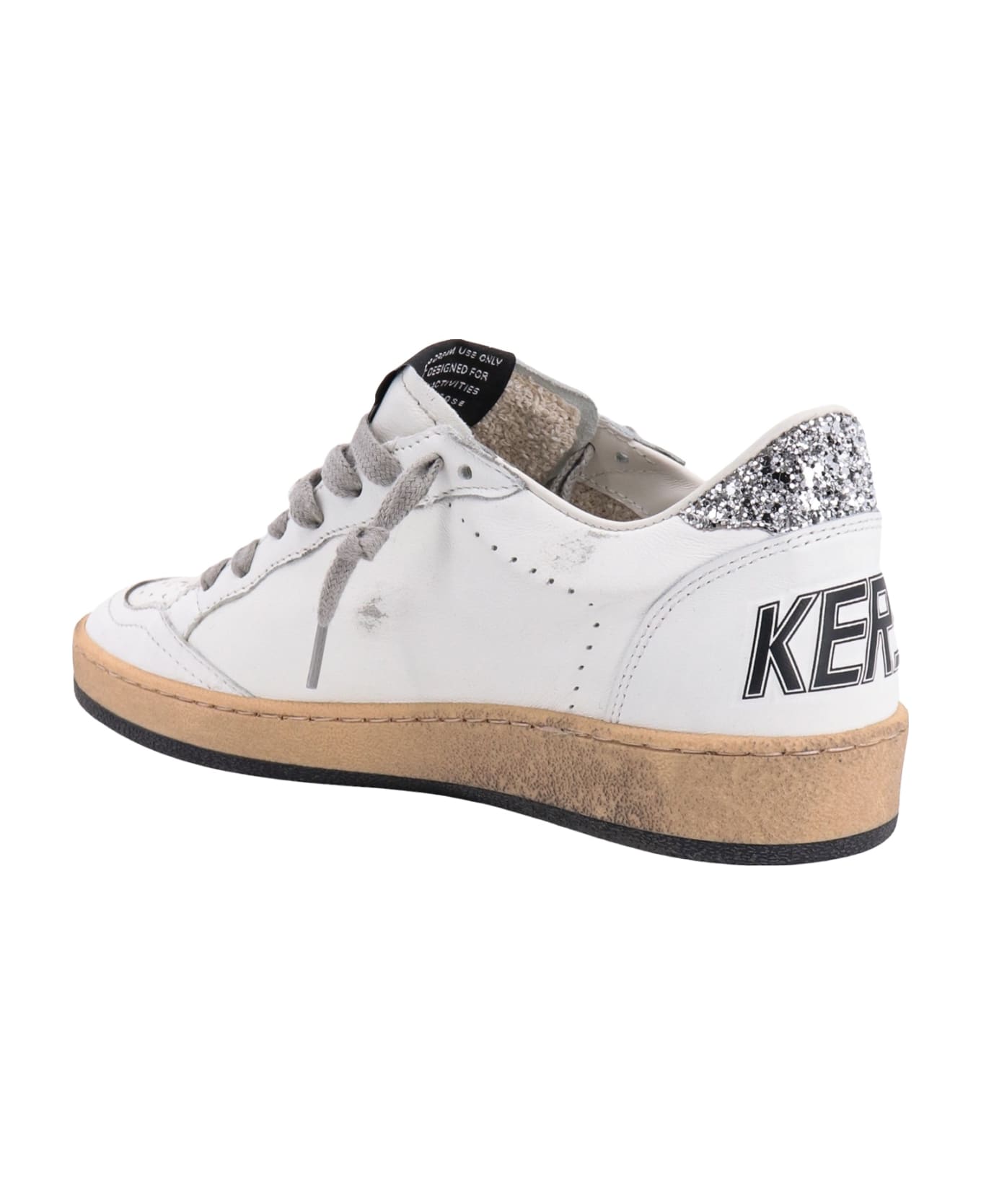 Golden Goose Ball Star Low-top Leather Sneakers - WHITE/ SILVER