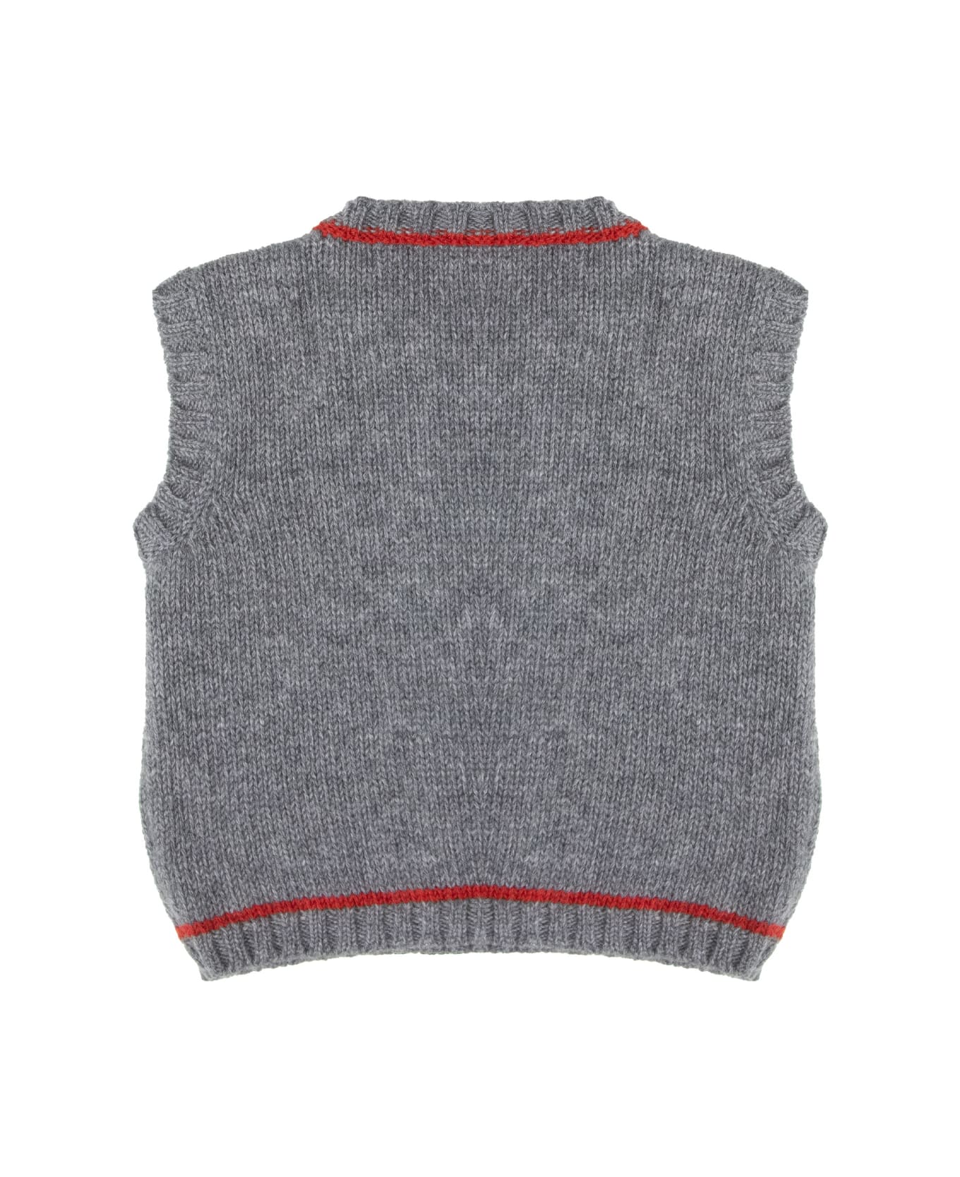 La stupenderia Wool Vest - Grey
