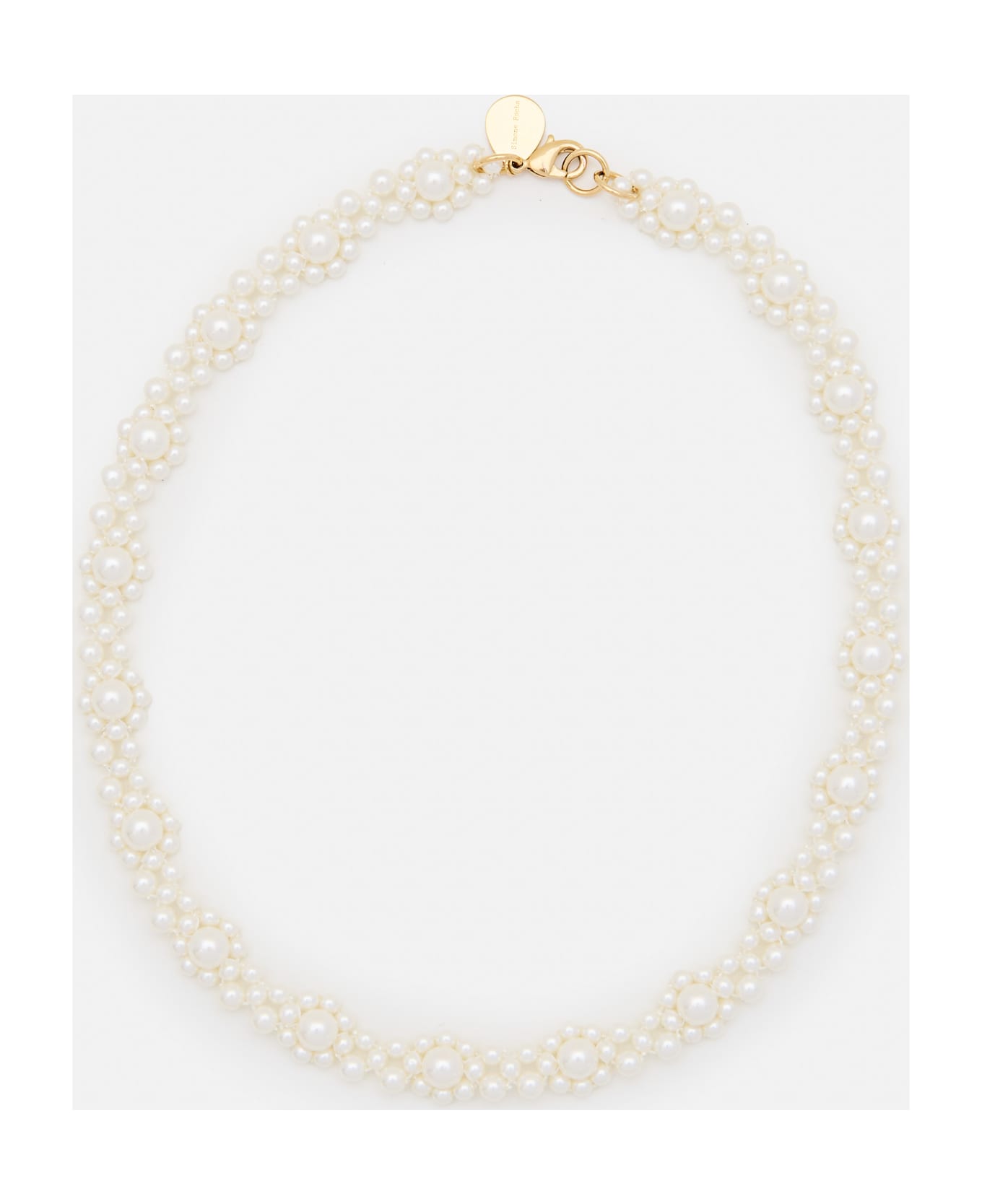 Simone Rocha Crystal Daisy Chain Necklace - White ネックレス