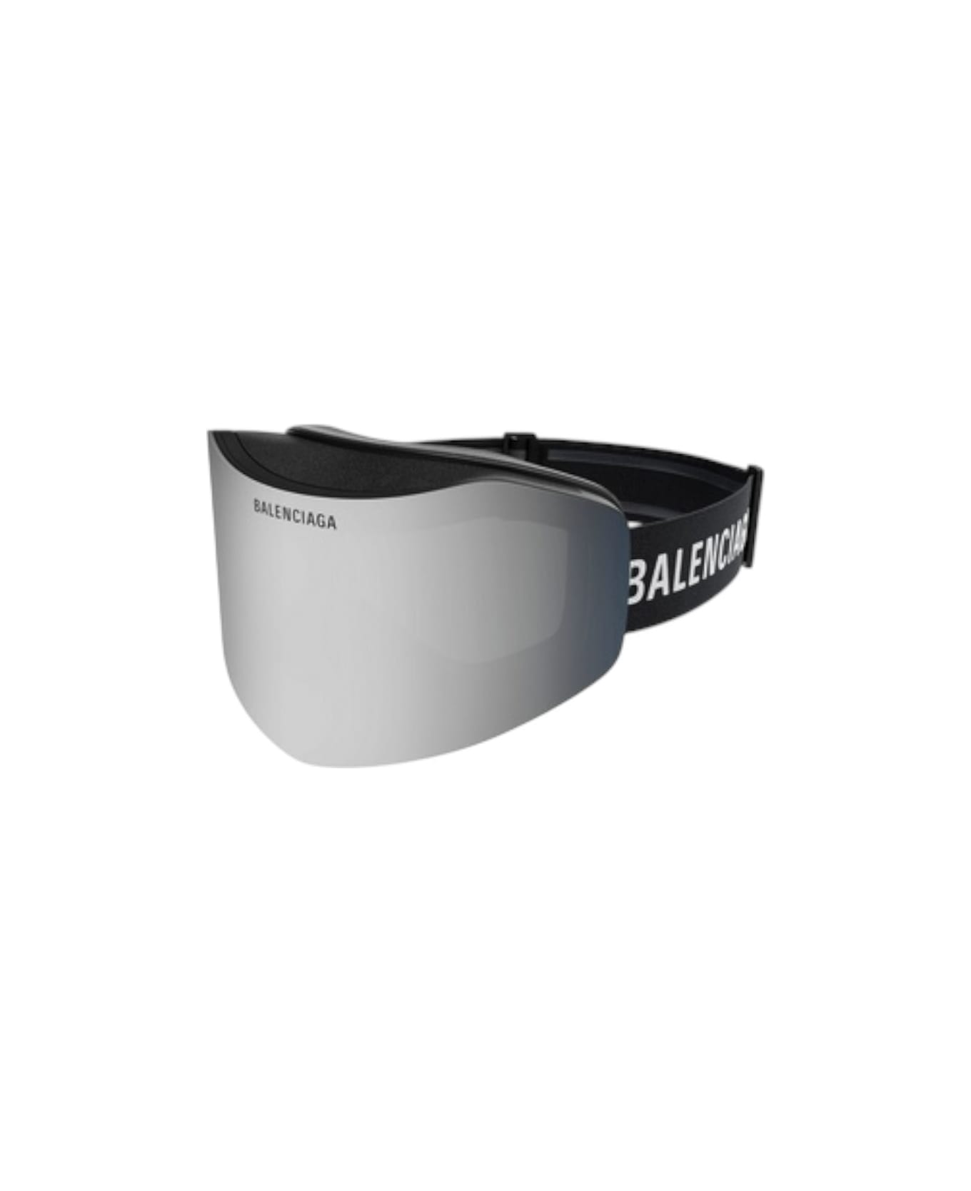 Balenciaga Eyewear Balenciaga Bb0379s Ski Mask - Black / Silver Sunglasses