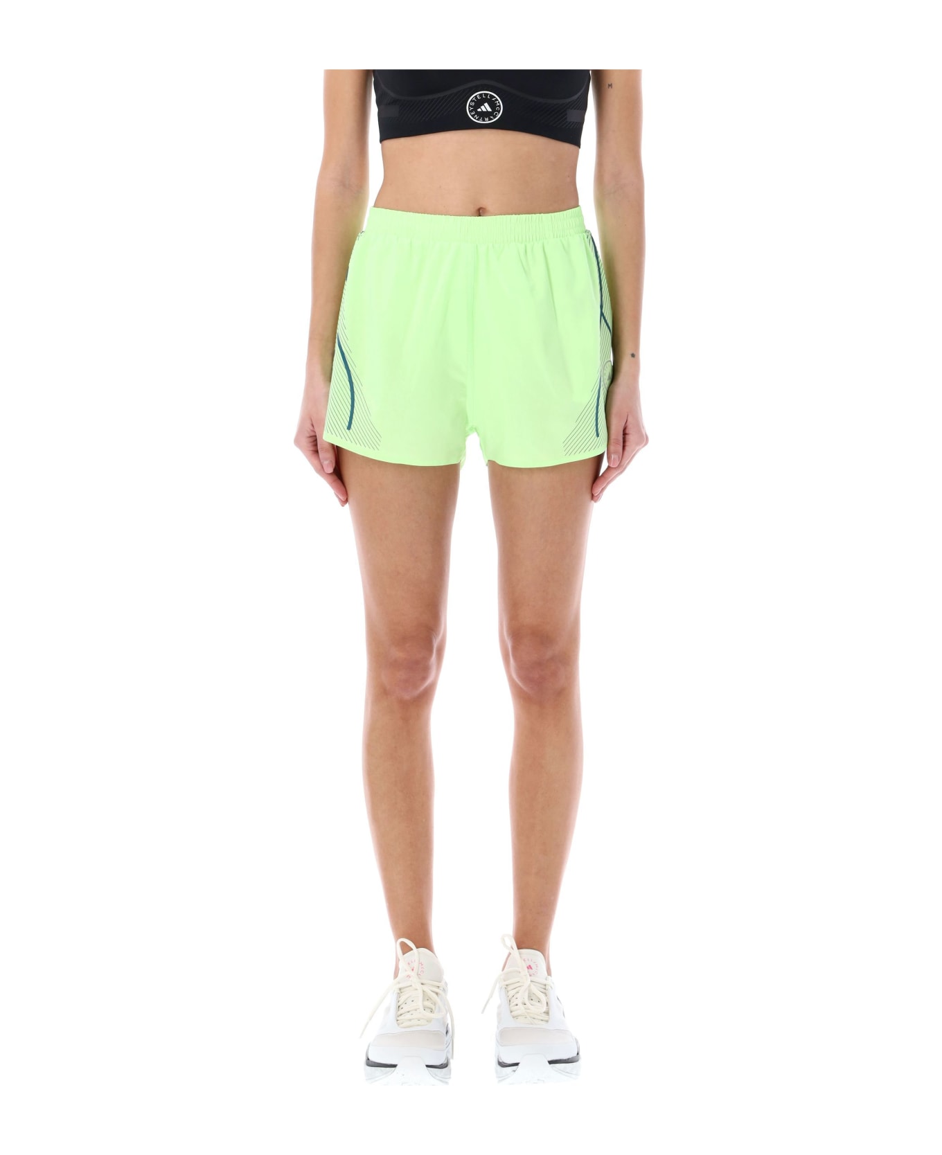 Adidas by Stella McCartney Truepace Running Shorts - GREEN SPARK ショートパンツ