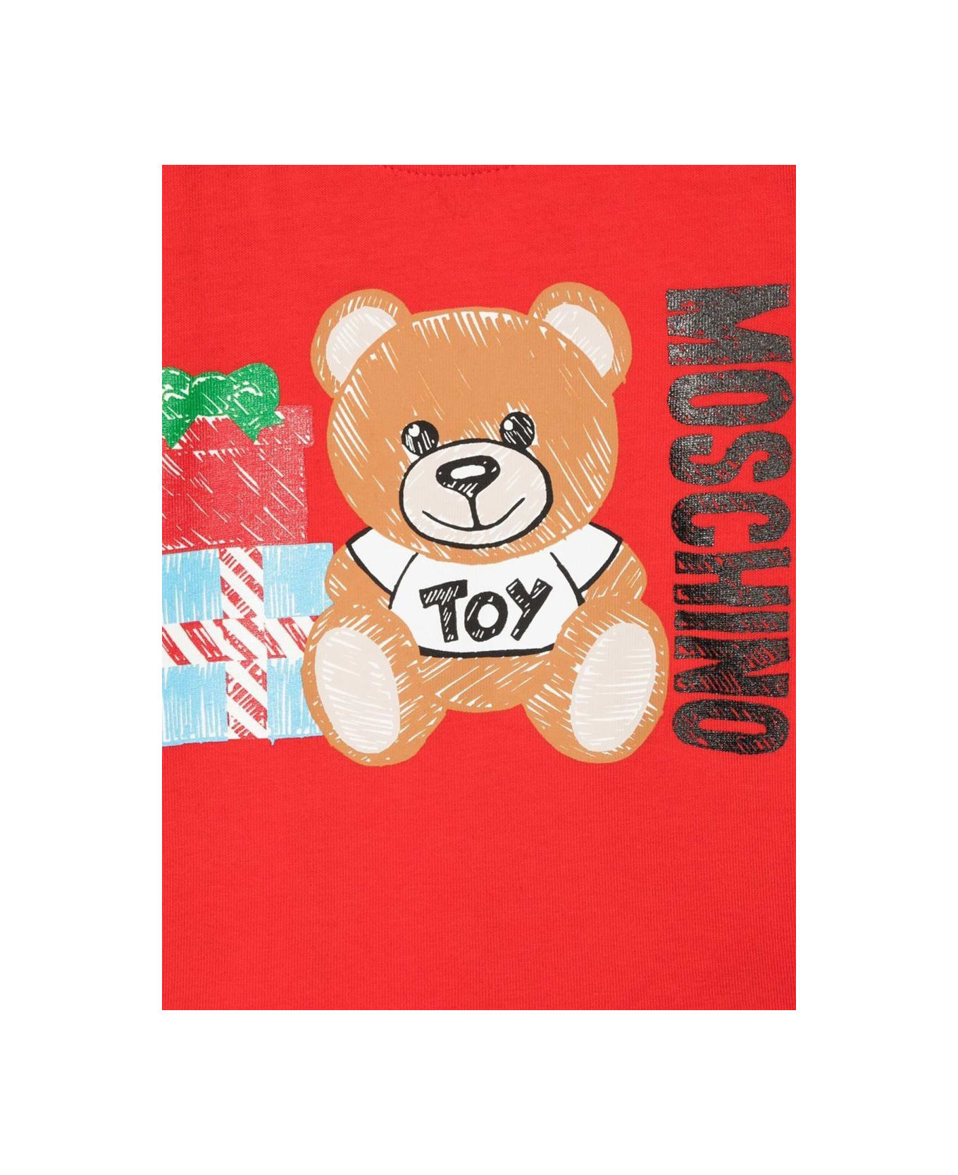 Moschino T-shirt M/l Teddy Bear Gifts - RED Tシャツ＆ポロシャツ