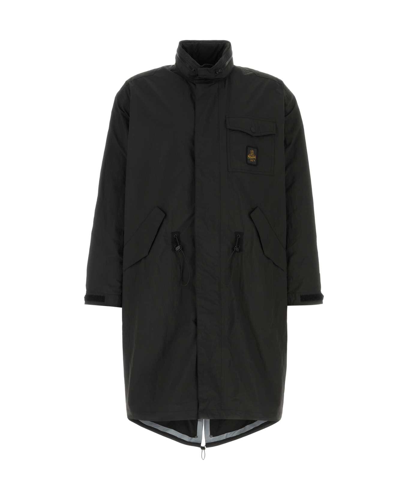 Refrigiwear Black Nylon Ocean Parka - NERO