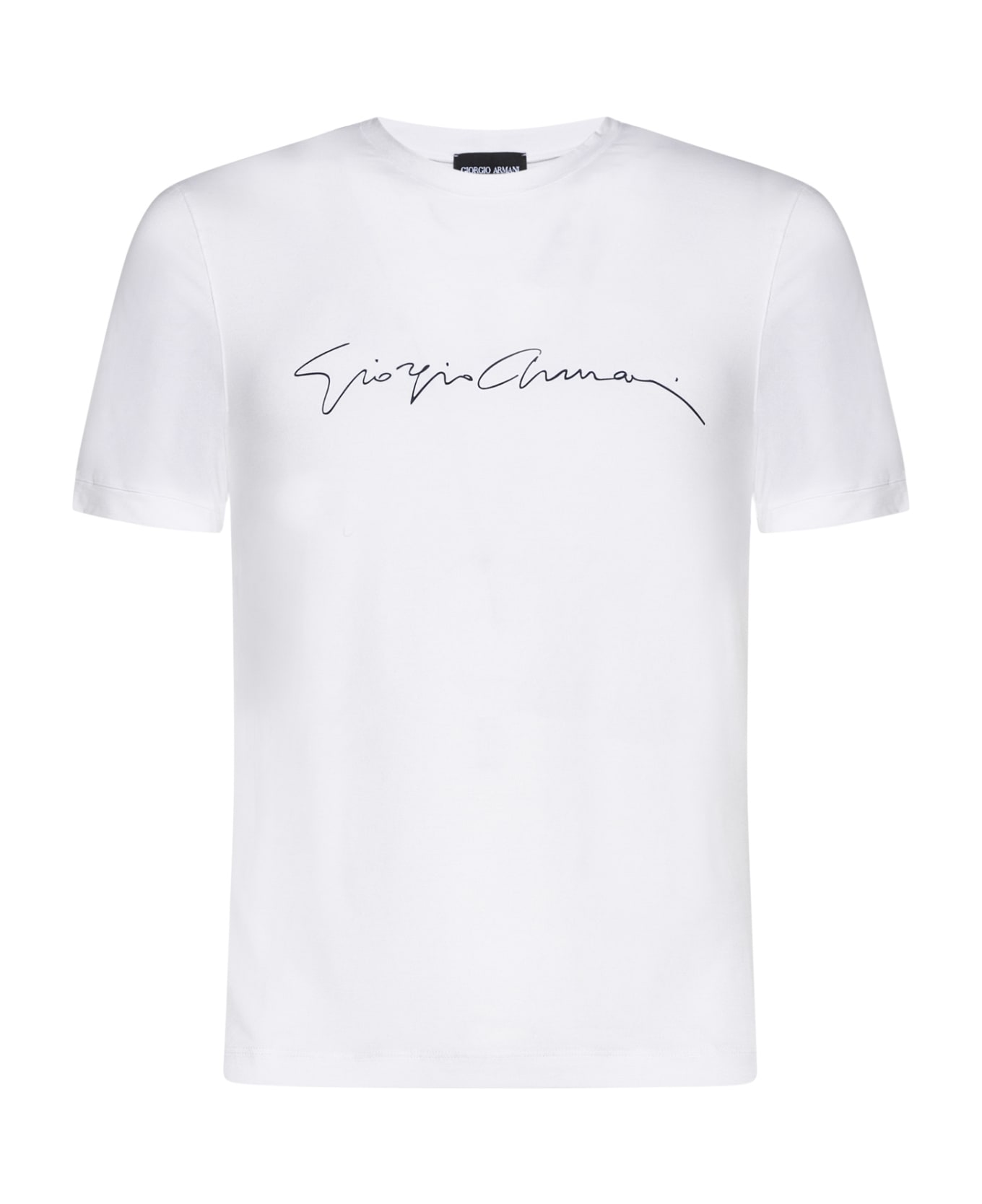 Giorgio Armani Logo Viscose T-shirt - Bianco ottico