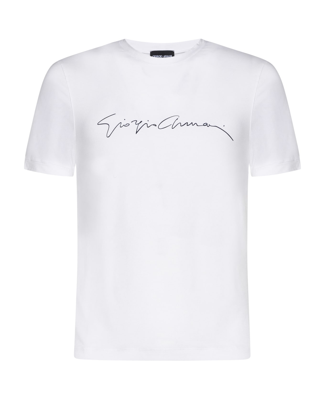 【関税&送料込】Giorgio Armani Viscose T-Shirt Giorgio Armani Logo Viscose T-shirt | italist