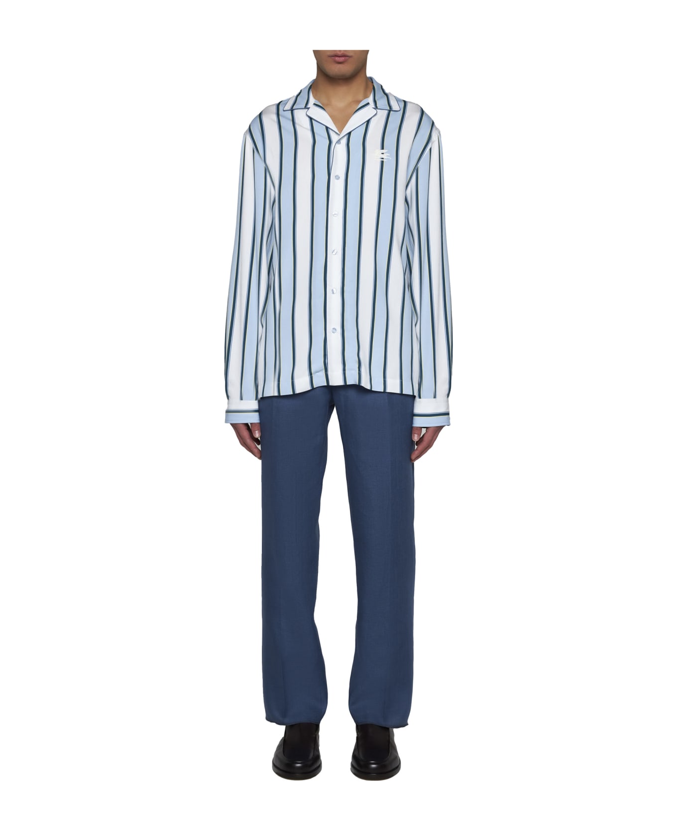 Etro Striped Viscose-blend Shirt - Rigato