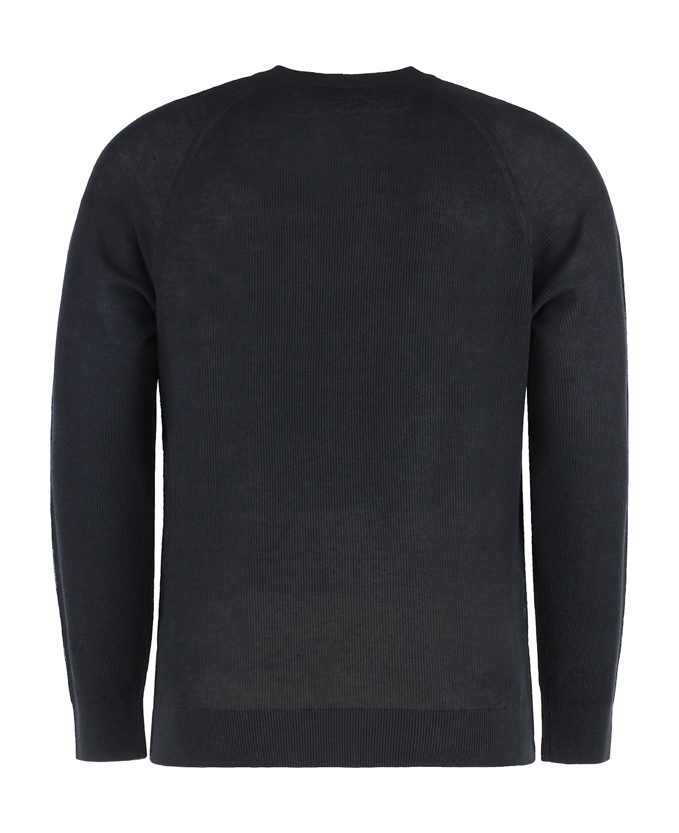 Paolo Pecora Linen-cotton Crew-neck Sweater - black