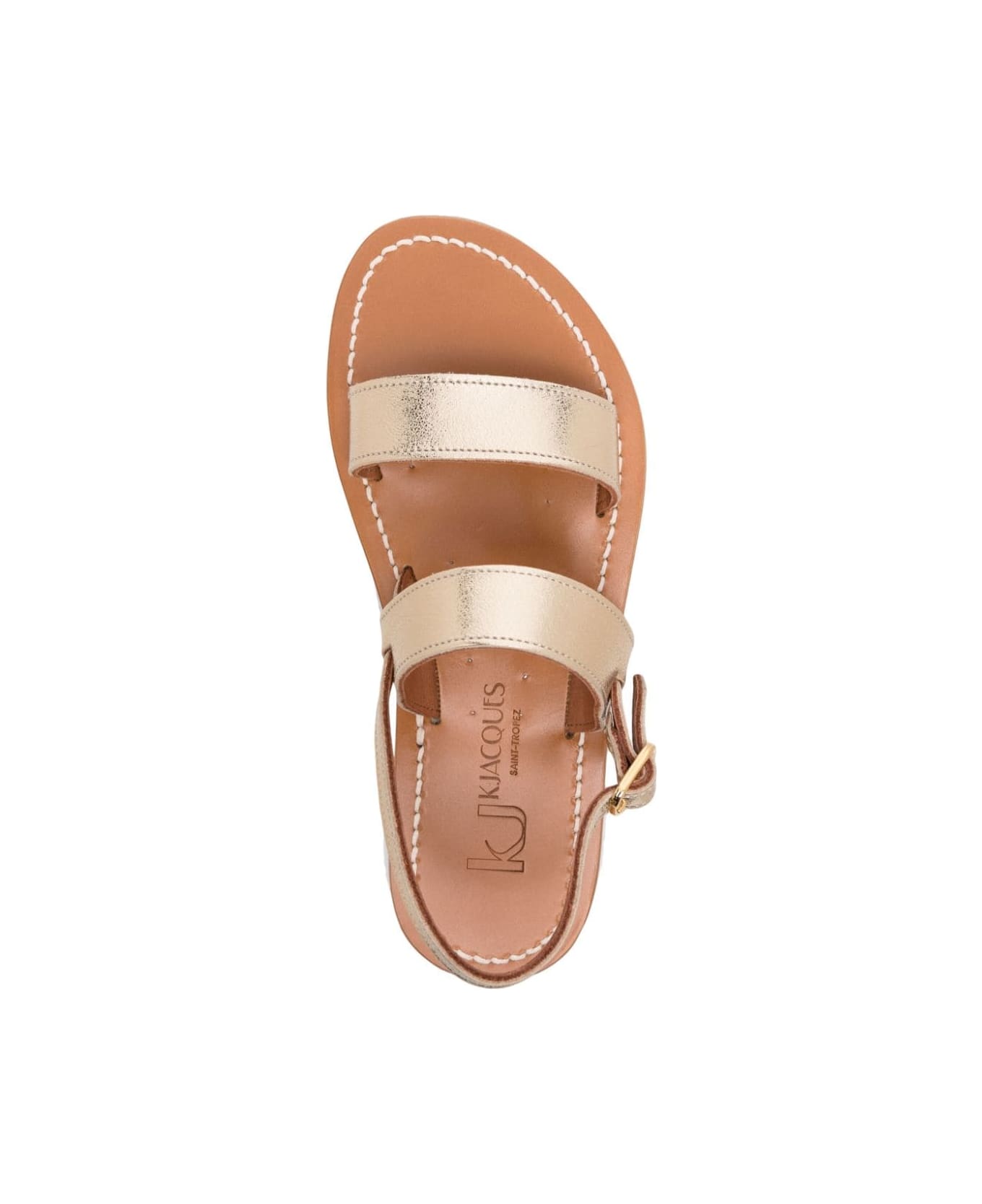 K.Jacques Barigoule Leather Sandals - Golden