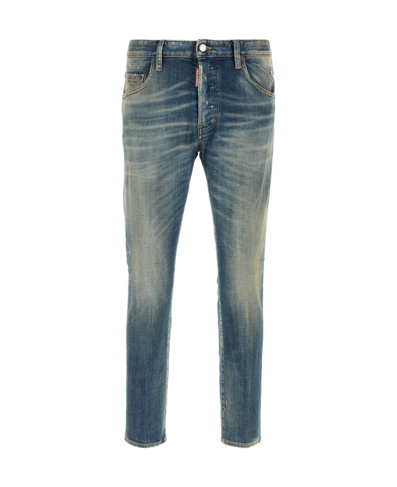 Dsquared2 Stretch Denim Skater Jeans - NAVYBLUE デニム