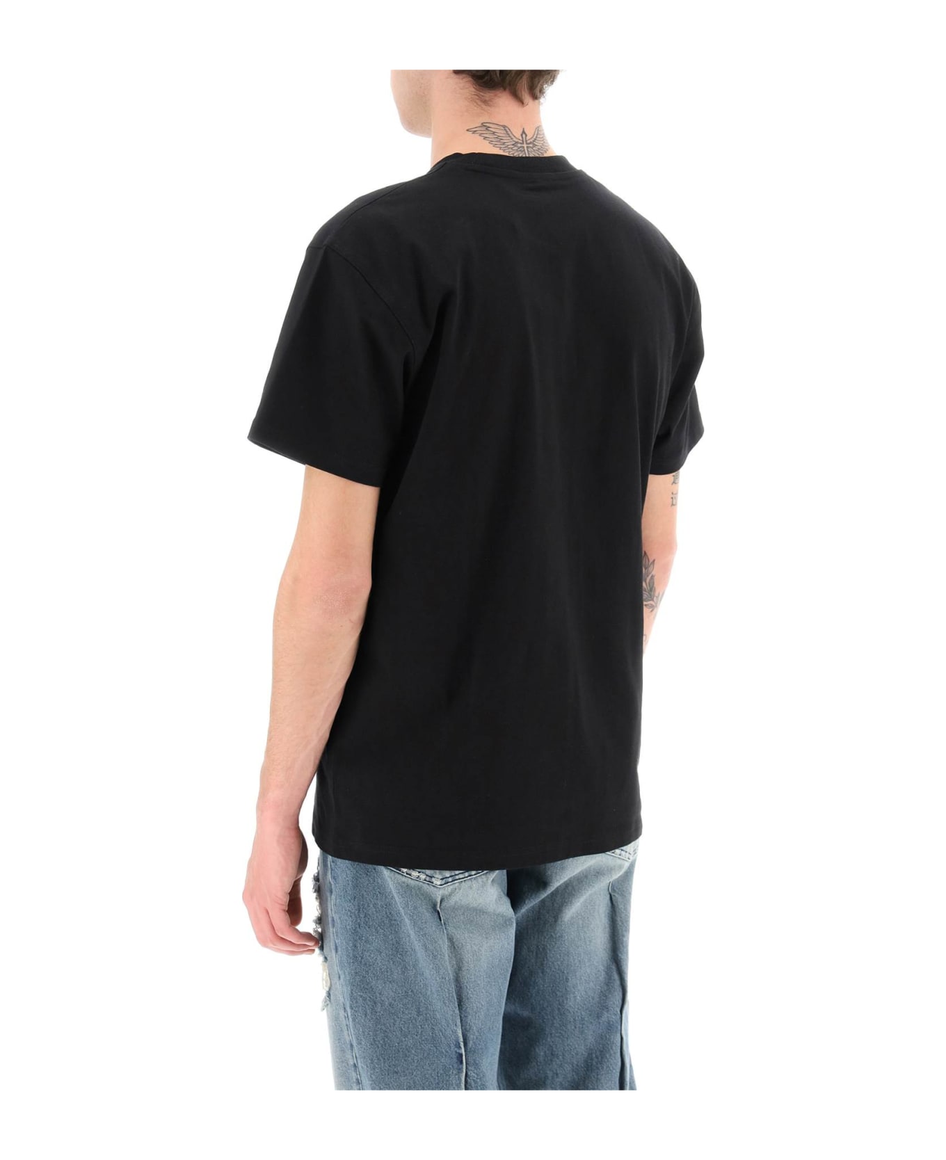 Carhartt T-shirt With Mini Logo - BLACK