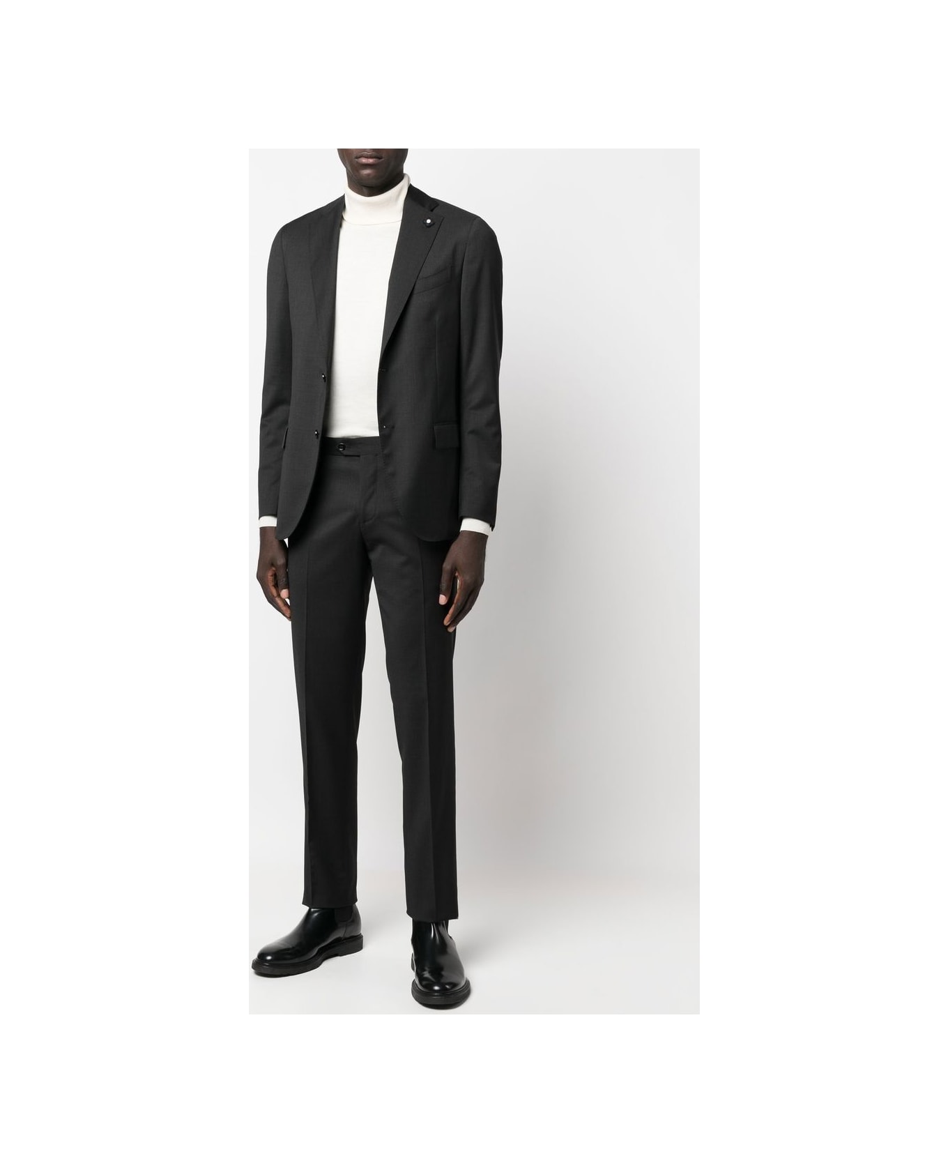 Lardini Pants With Welt Pockets - Black