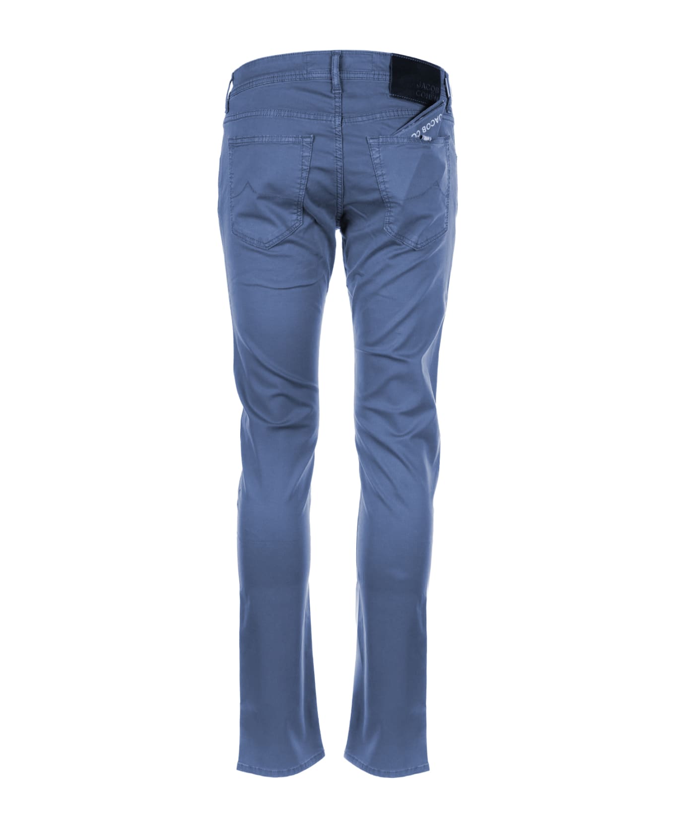 Jacob Cohen Blue 5-pocket Trousers In Cotton - BLU APERTO ボトムス