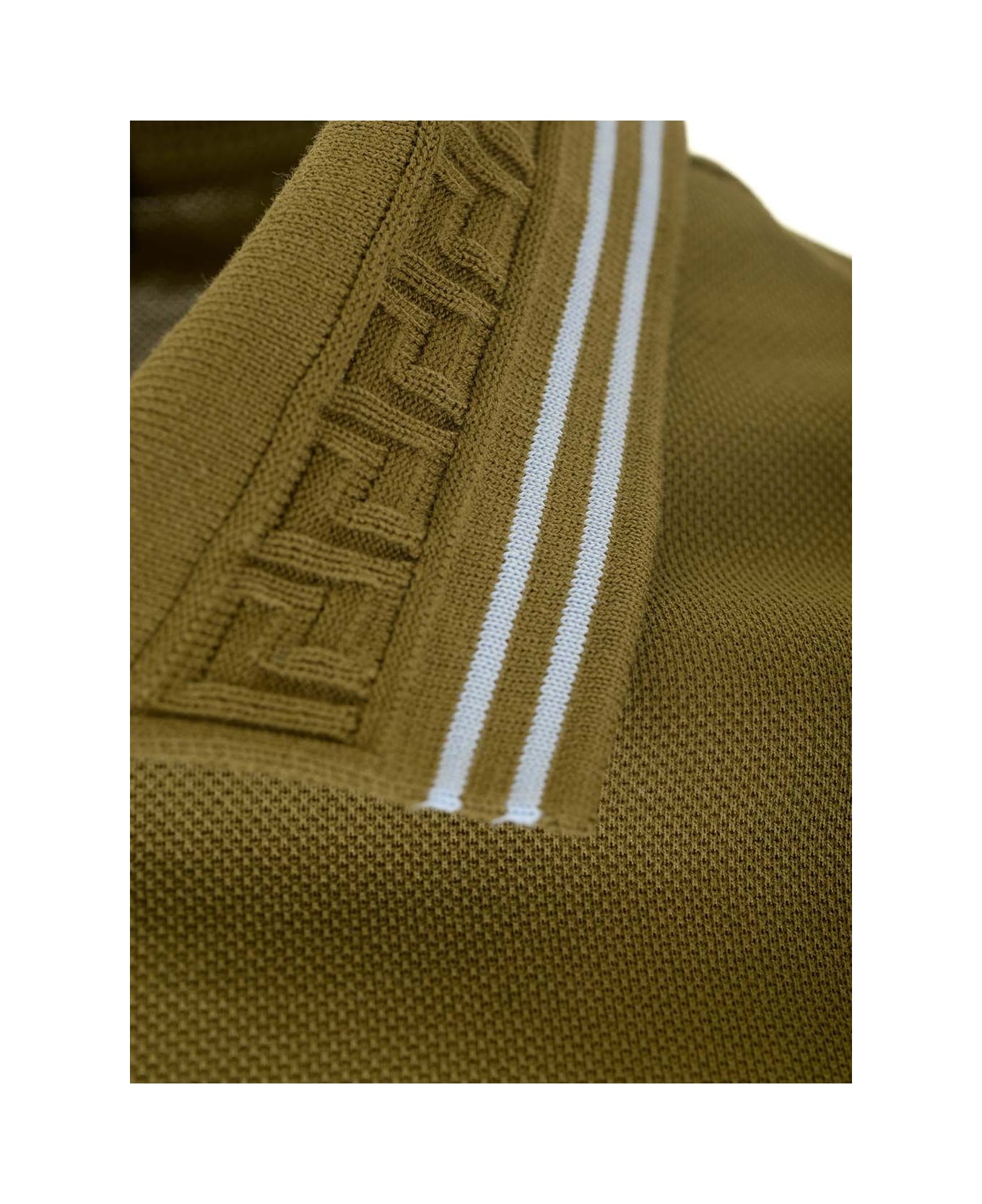 Versace 'medusa' Polo Shirt - DARK OLIVE