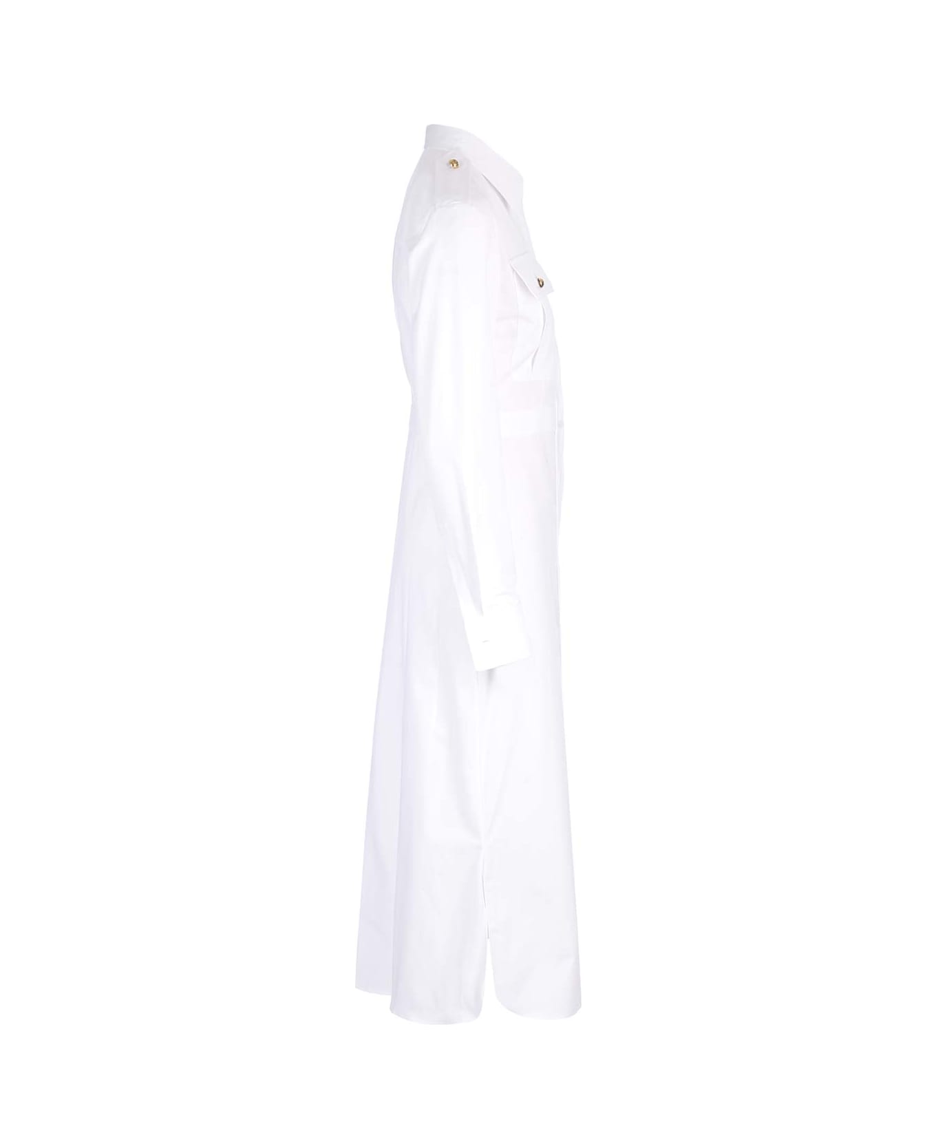 Alexander McQueen White Shirt Dress - White