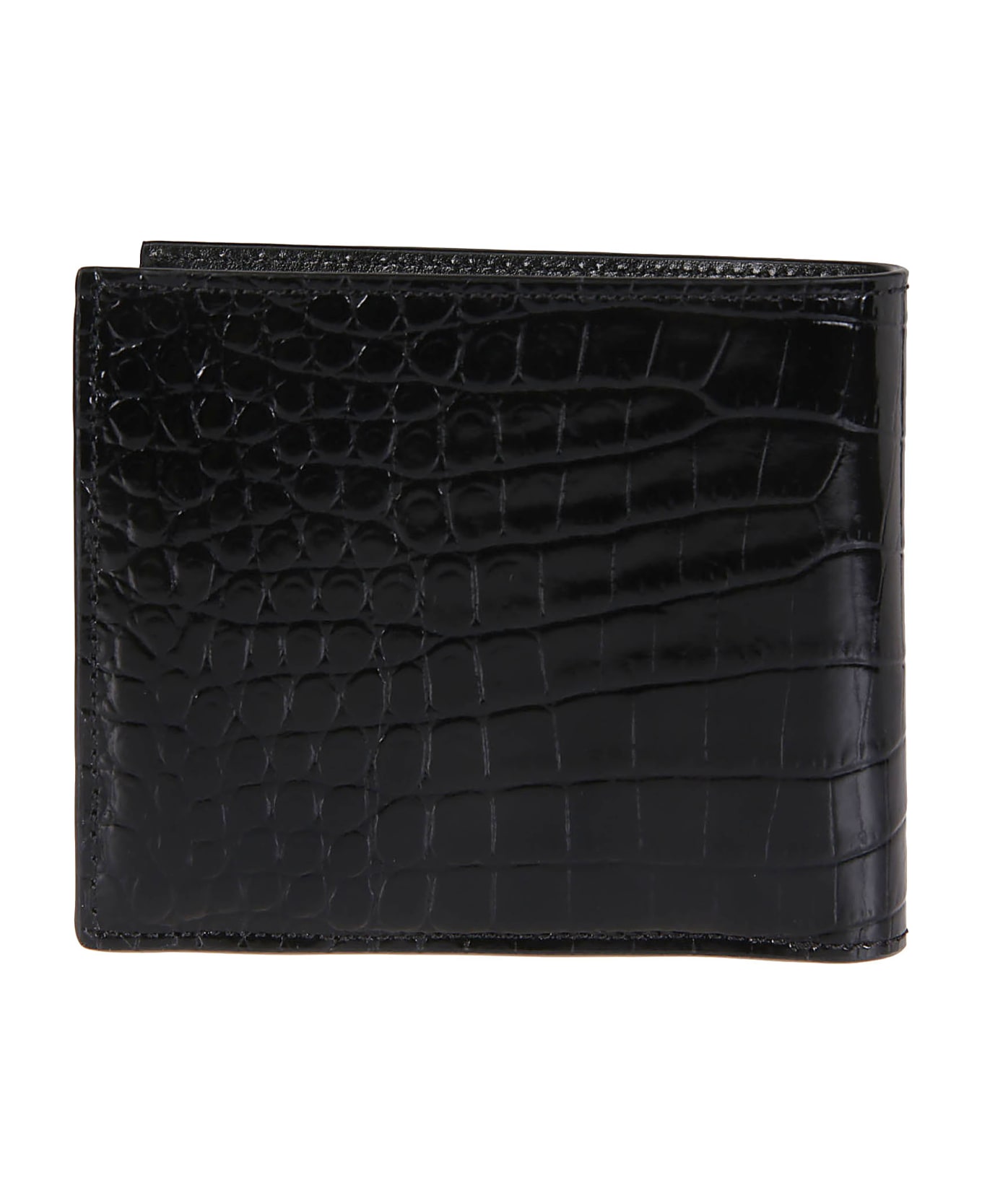 Tom Ford Printed Alligator Bifold Wallet - Black 財布
