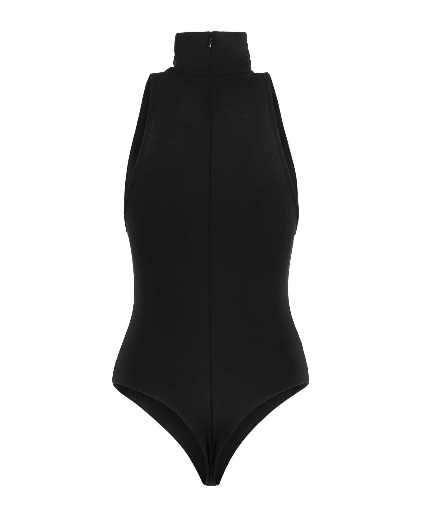 The Andamane Crêpe Bodysuit - black ボディスーツ