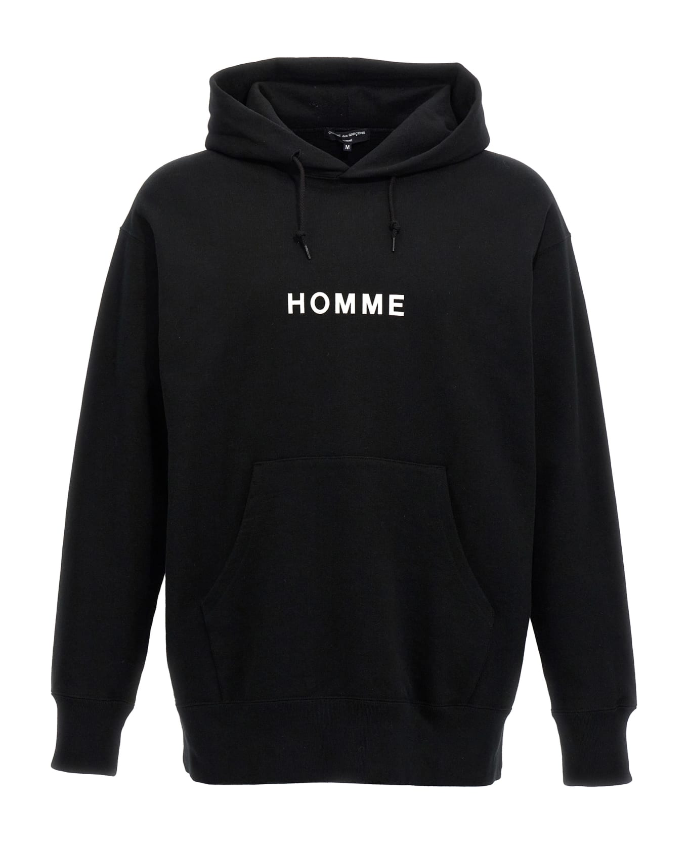 Comme des Garçons Homme Logo Print Hoodie - Black  