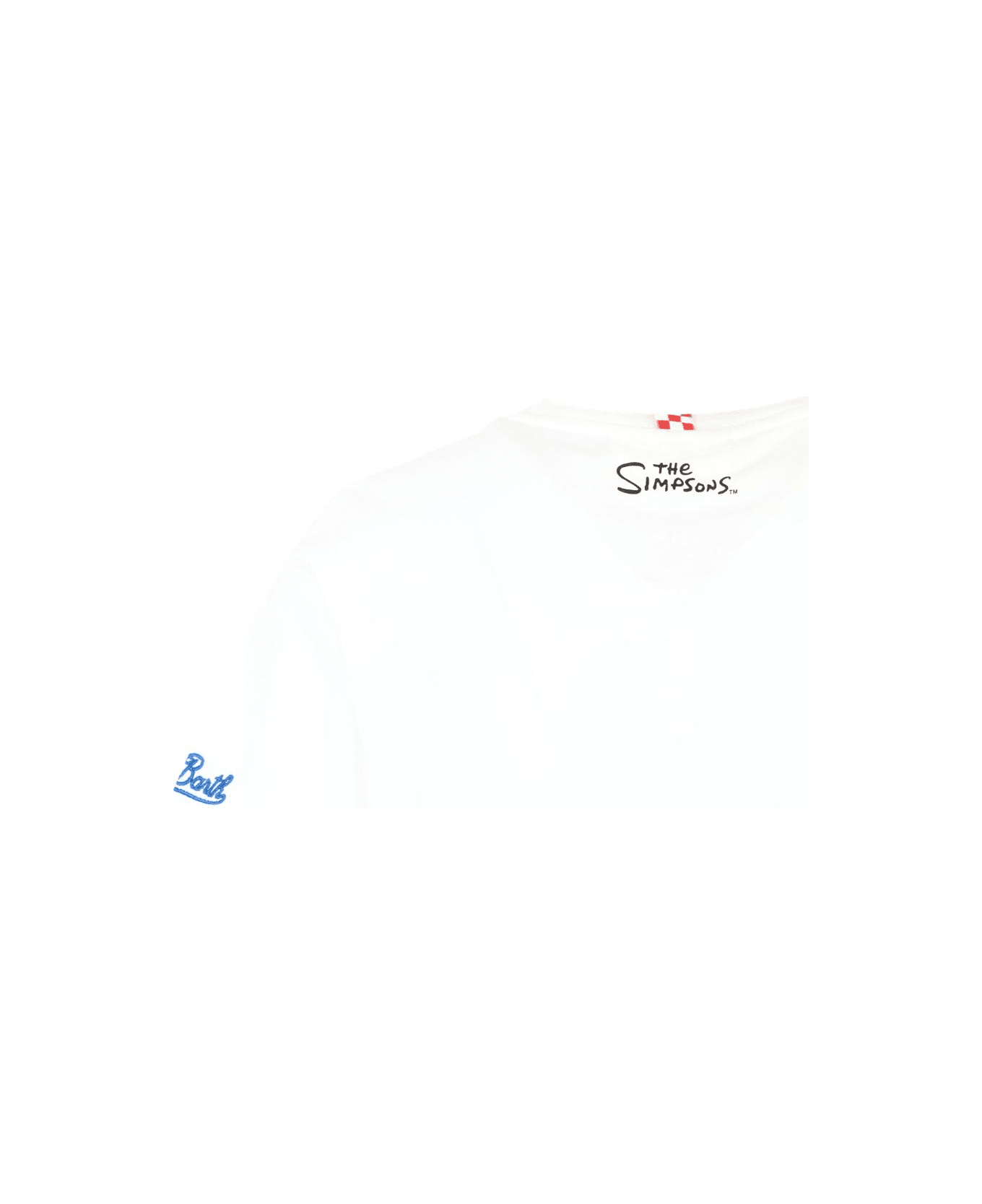 MC2 Saint Barth White T-shirt For Boy With Bart Simpson - White