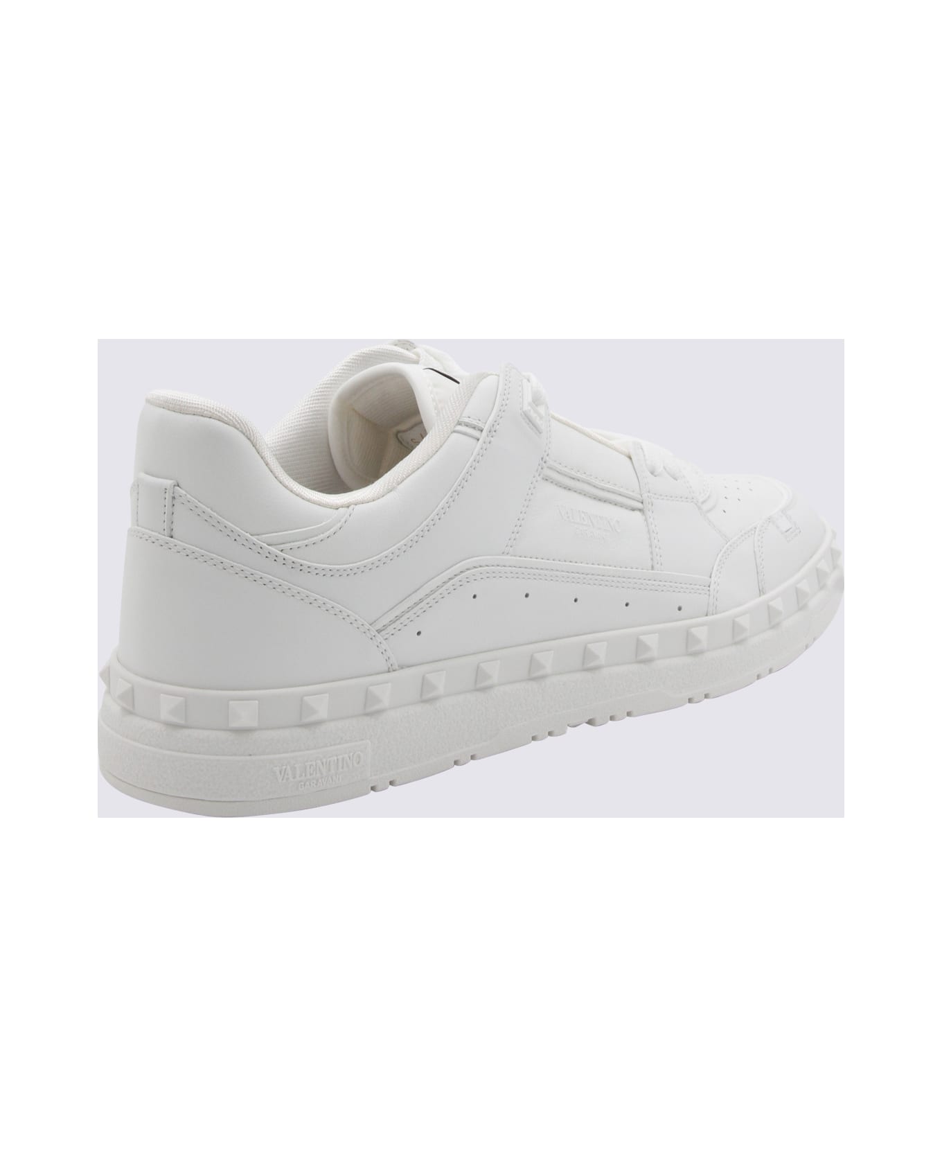 Valentino Garavani White Leather Sneakers - White