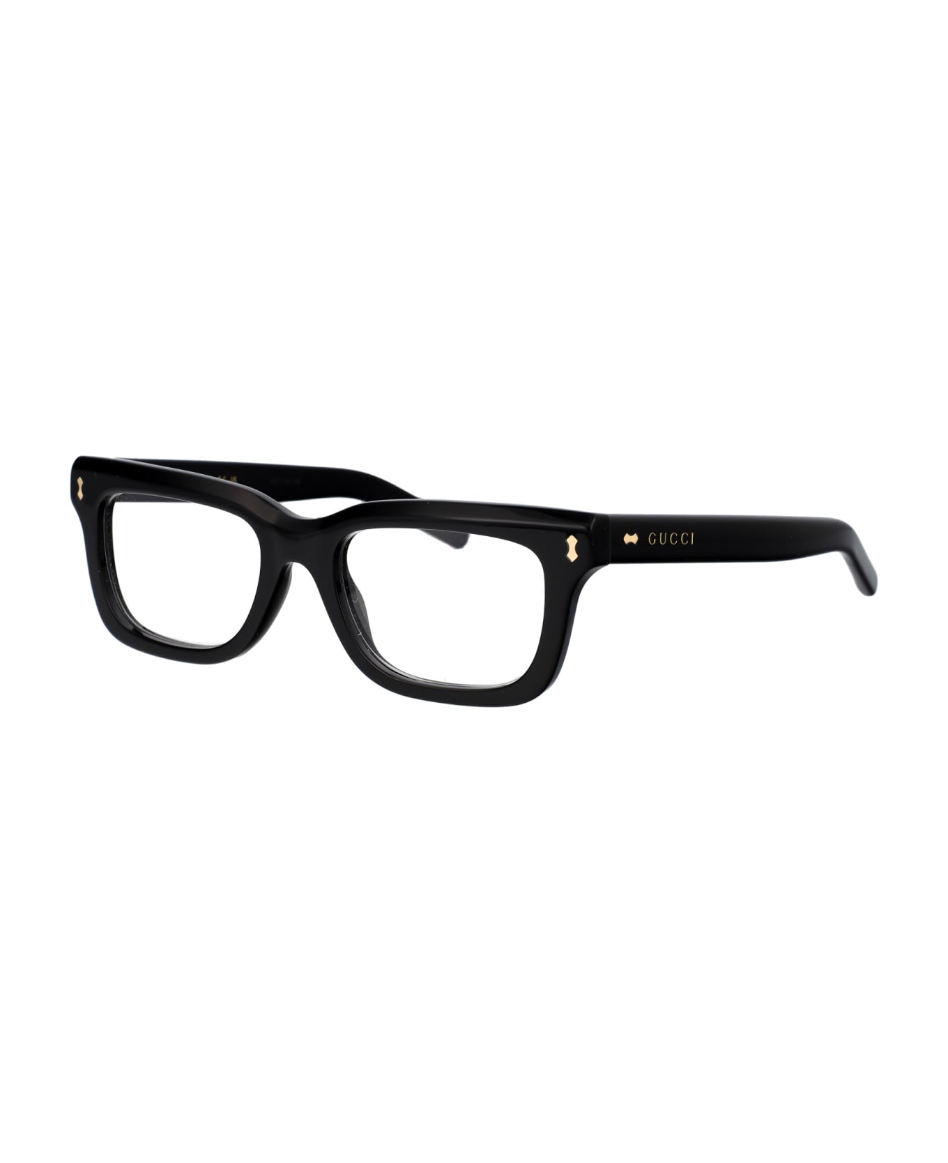 Gucci Eyewear Gg1522o Glasses - 005 BLACK BLACK TRANSPARENT