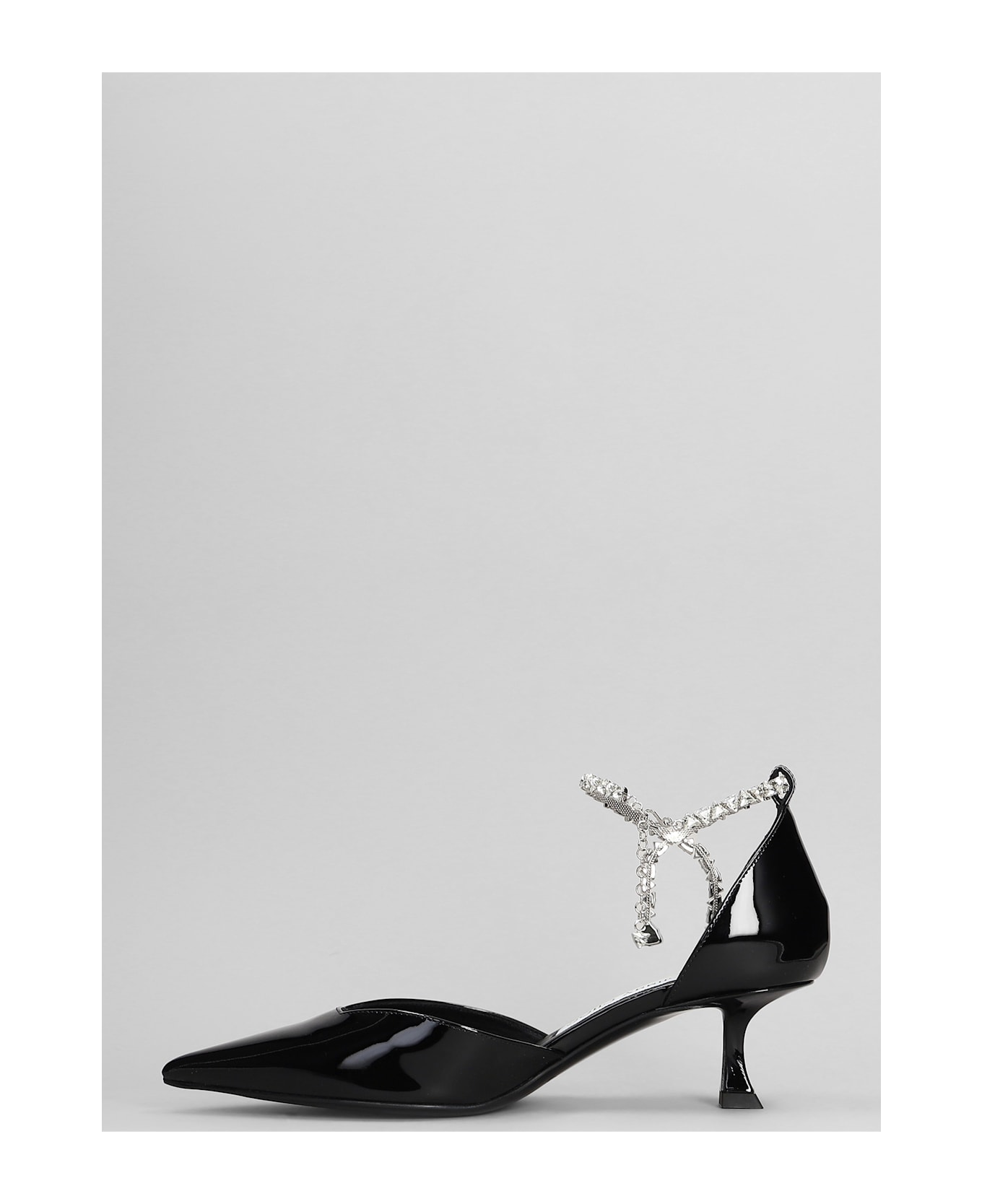 Jimmy Choo Stevie 50 Pumps In Black Patent Leather - black