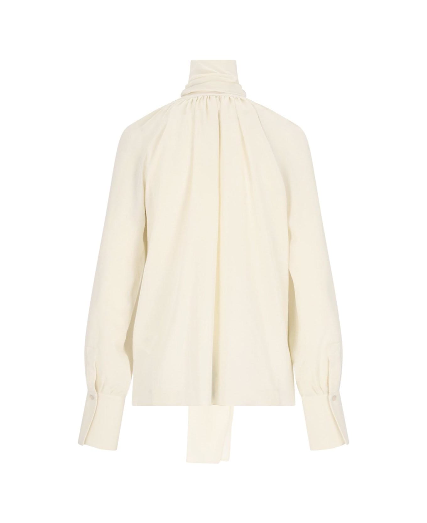 Givenchy Shirt With Ruffles - WHITE