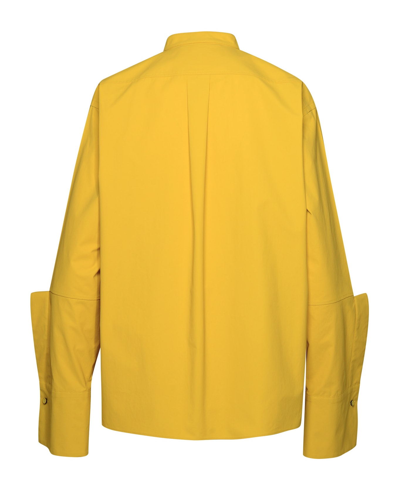 Jil Sander Mustard Cotton Shirt - Yellow コート＆ジャケット