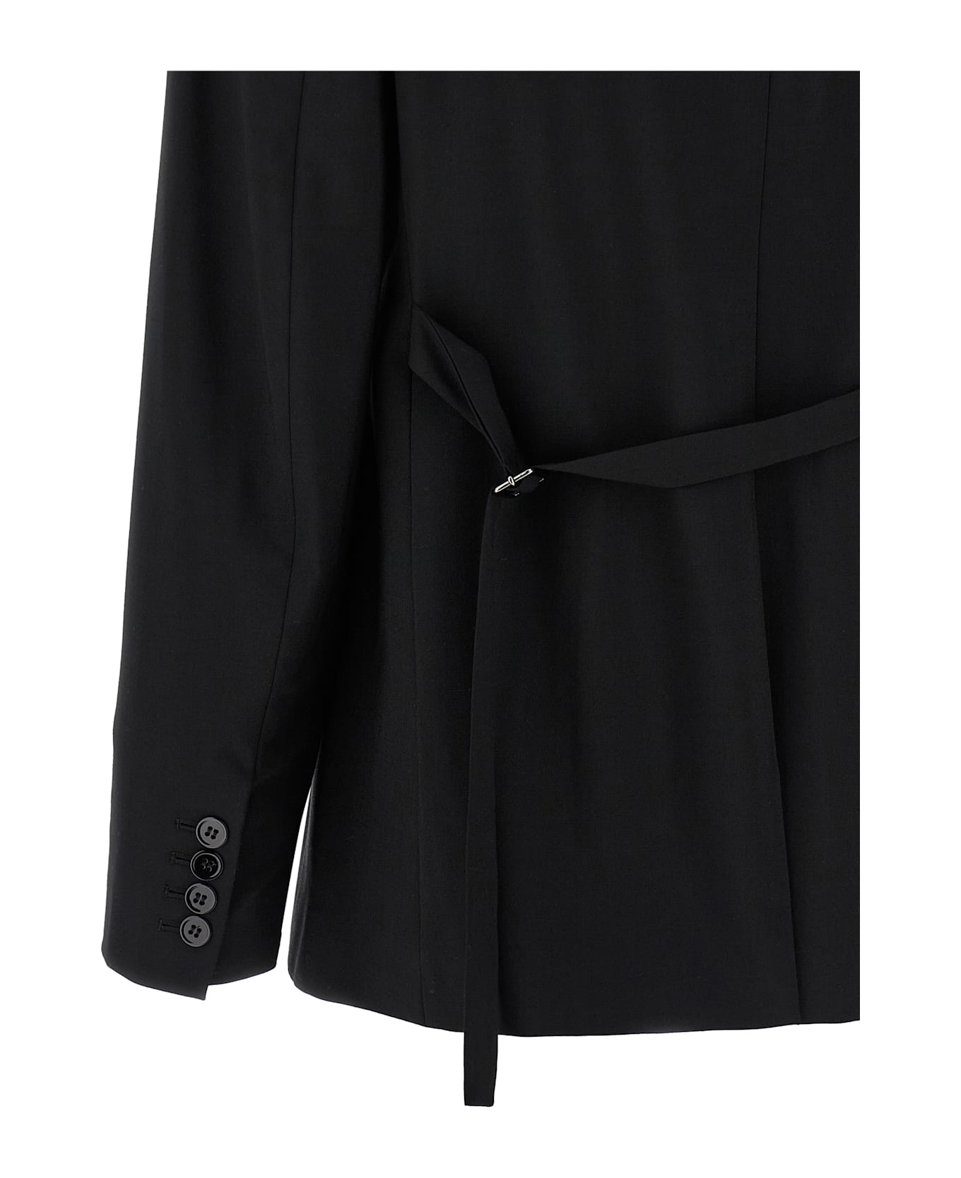 Nensi Dojaka Belt Blazer - Black  