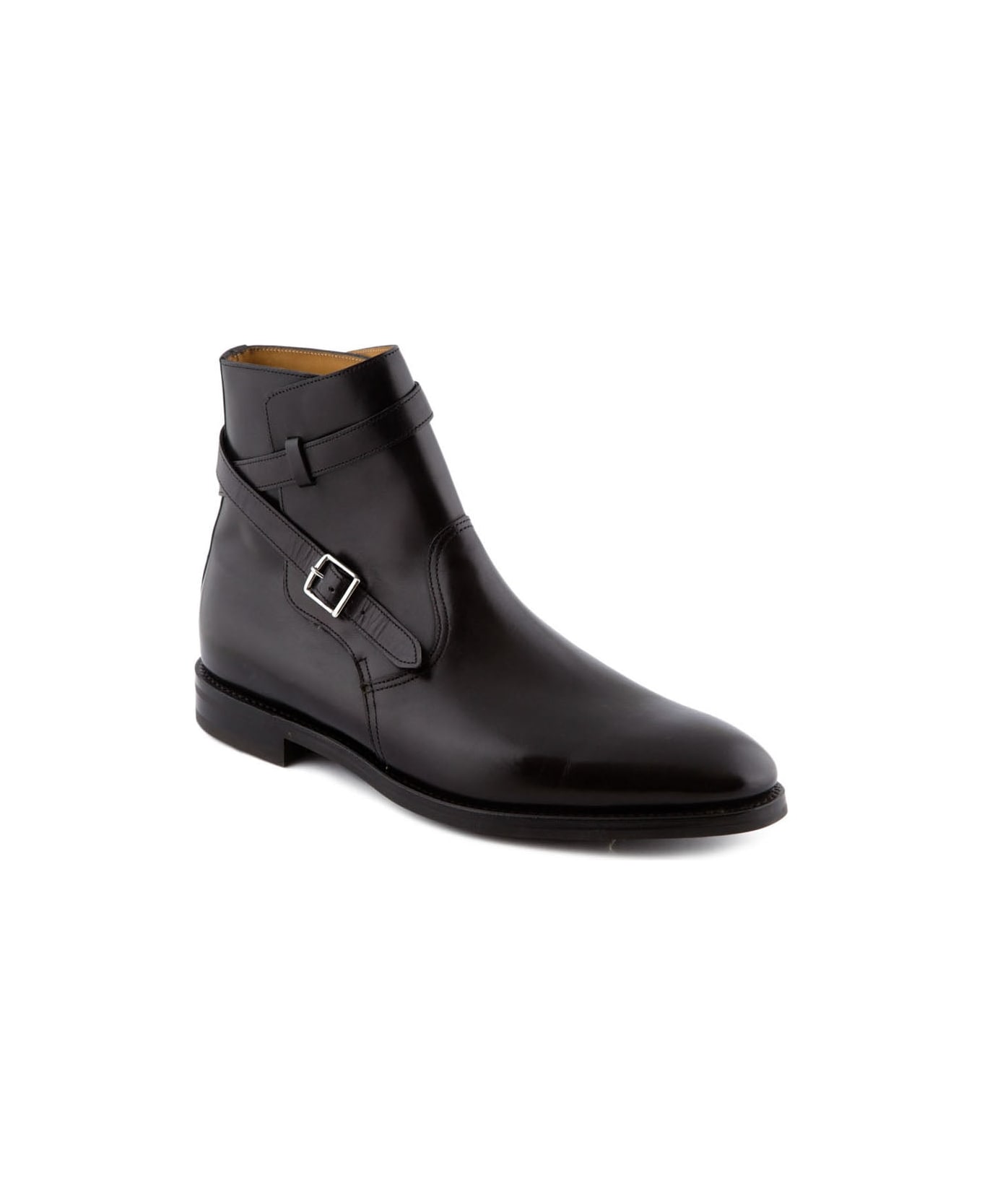 John Lobb Polish Jodhpur In Black Museum Calf