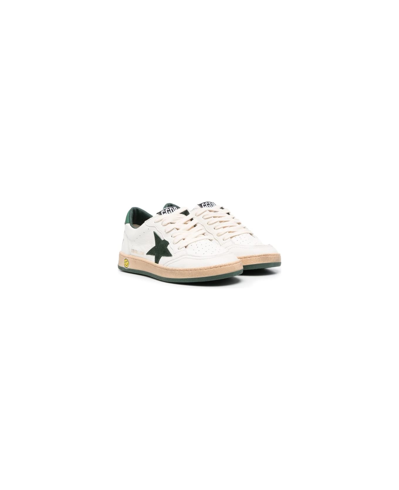 Golden Goose Kids Ball Star Sneakers - White