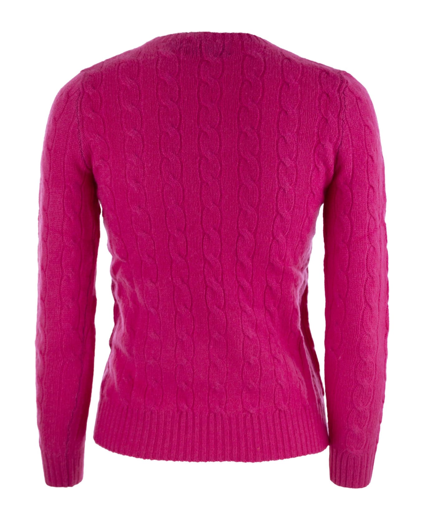 Polo Ralph Lauren Wool Blend Sweater - Fuchsia