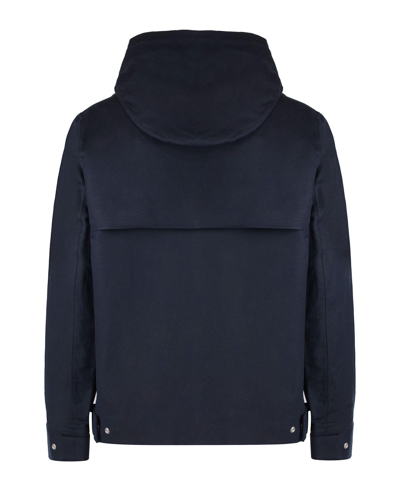 K-Way Kaya Cotton-linen Blend Jacket - blue