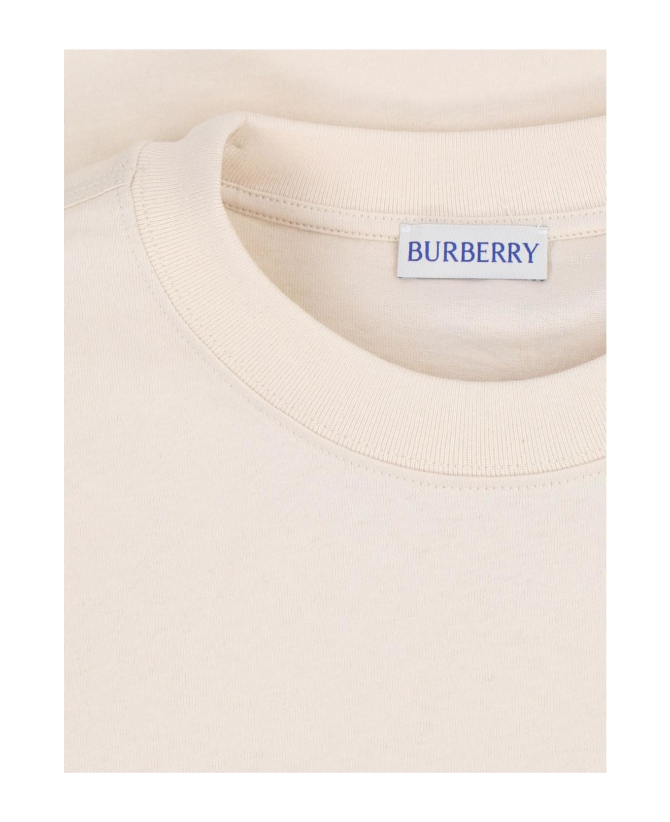 Burberry Logo T-shirt - NEUTRALS