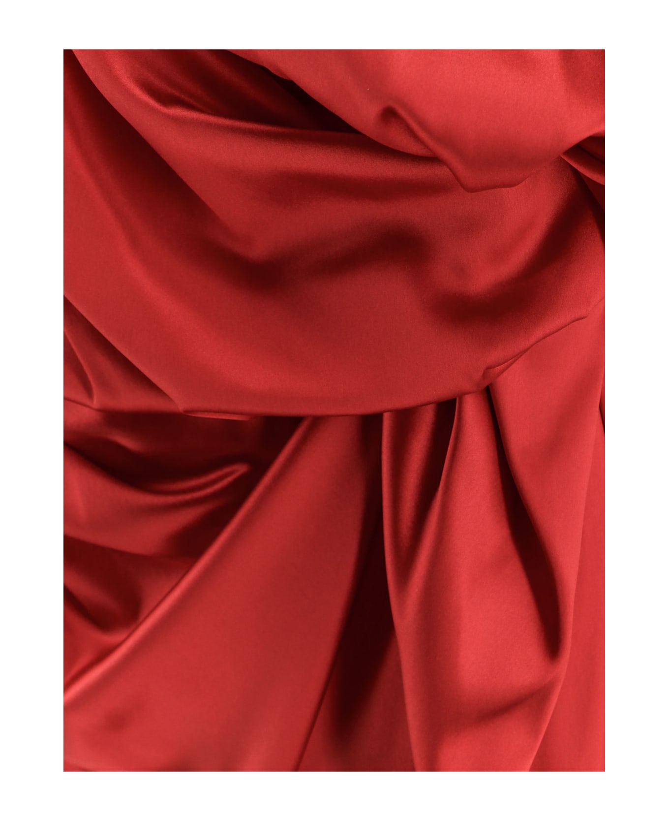 Dries Van Noten Dalant Silk Dress With Lateral Knot - Red